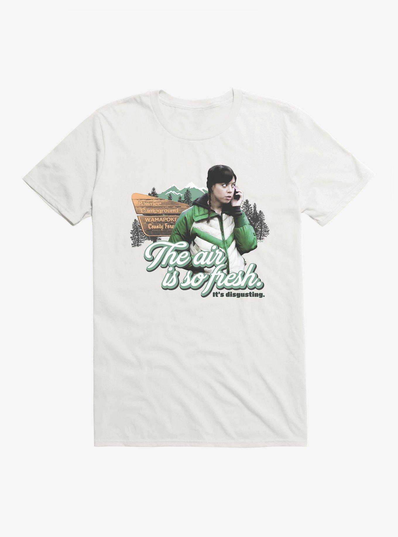 Parks And Recreation Fresh Air Disgusting T-Shirt, WHITE, hi-res