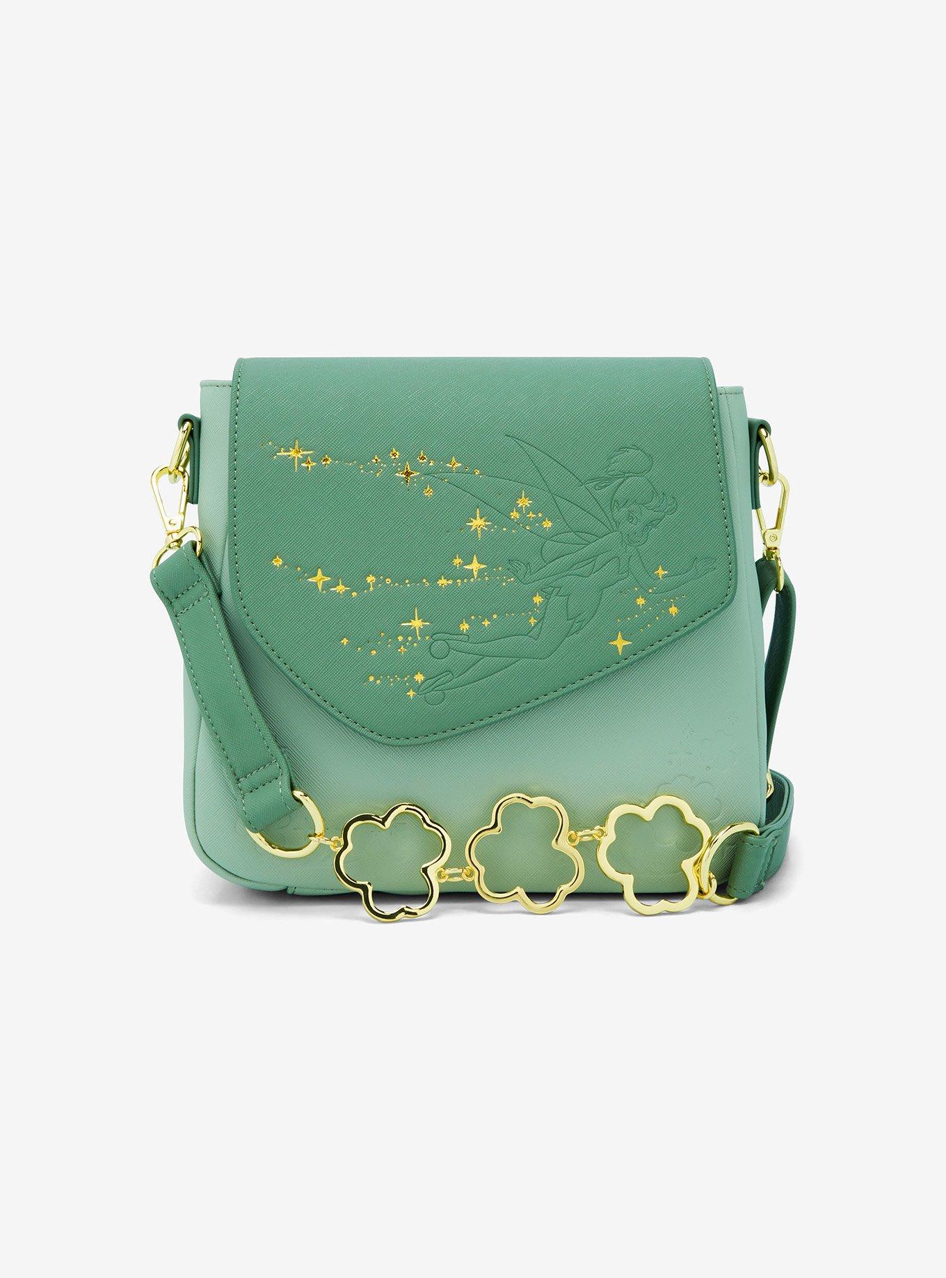 Loungefly Disney Peter Pan Tinker Bell Clover Crossbody Bag, , hi-res