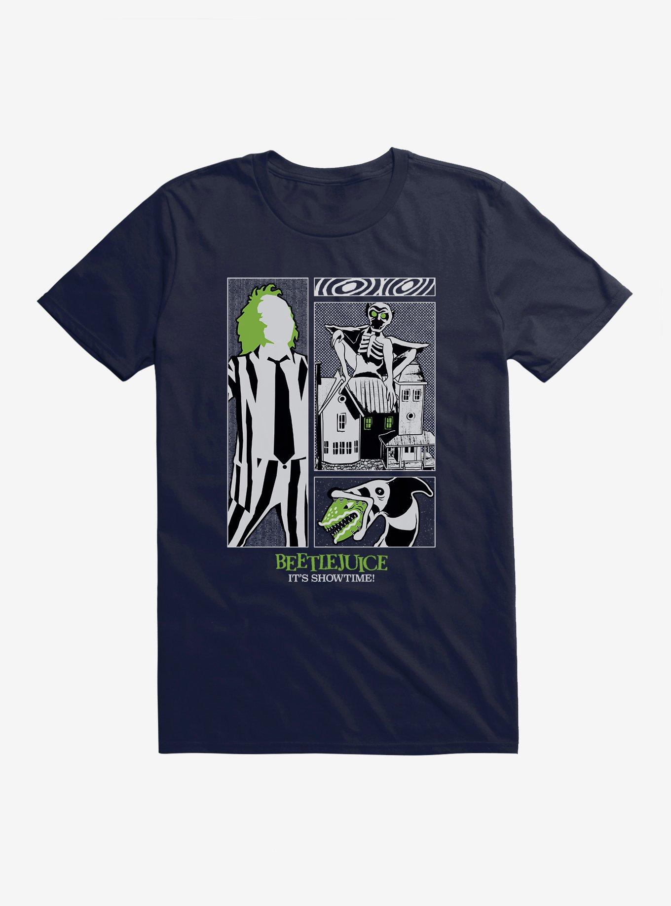 Beetlejuice It's Showtime! T-Shirt, NAVY, hi-res