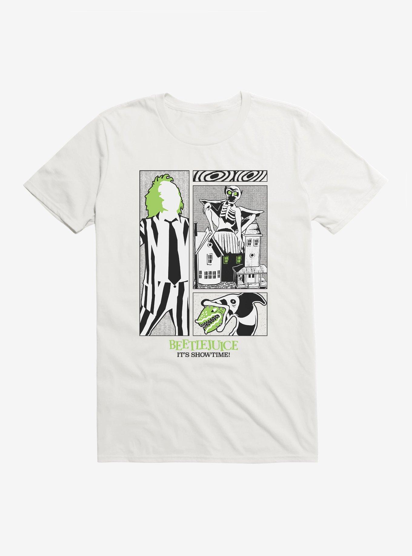 Beetlejuice It's Showtime! T-Shirt, WHITE, hi-res