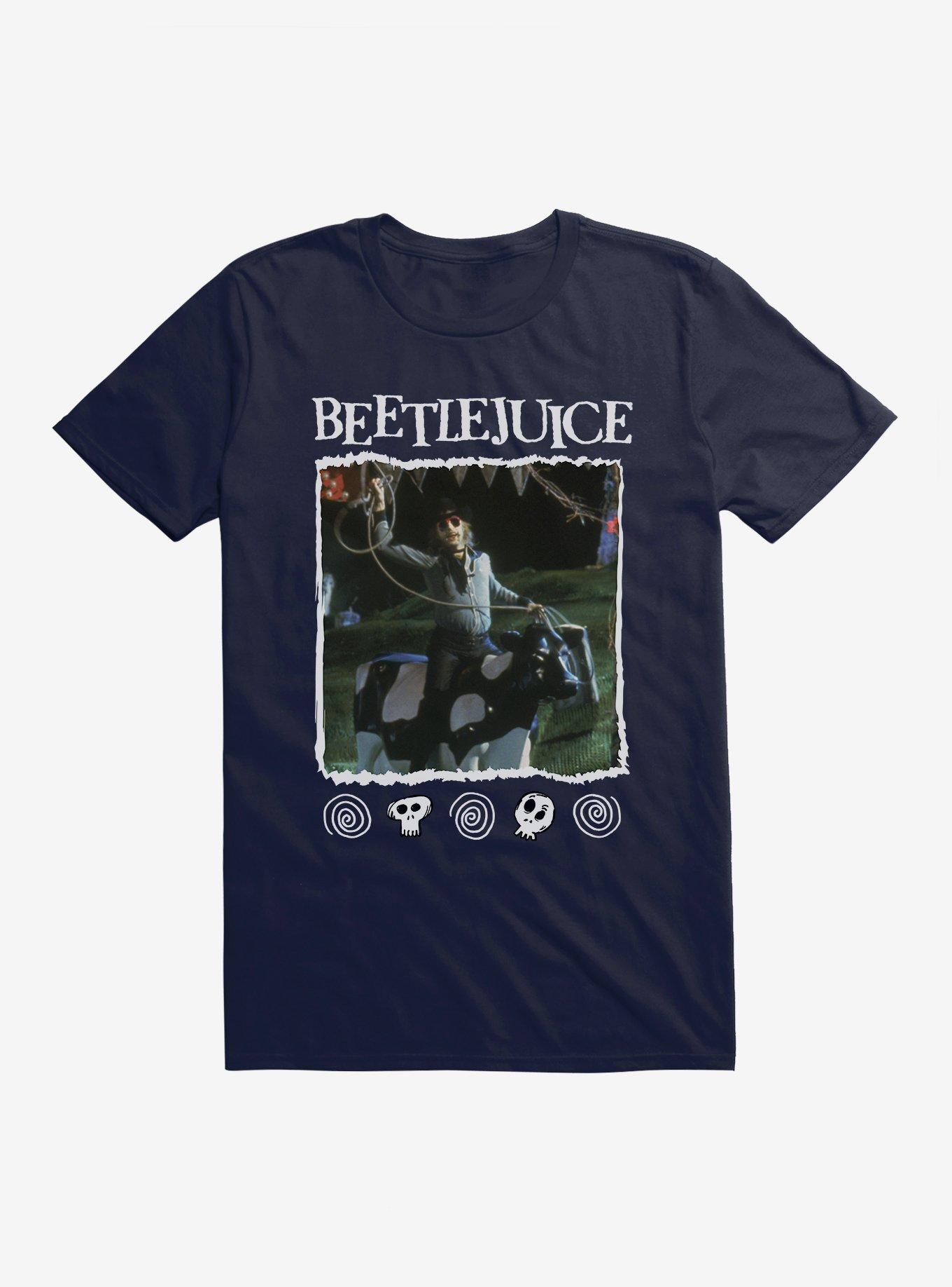 Beetlejuice Cowboy Scene T-Shirt, NAVY, hi-res