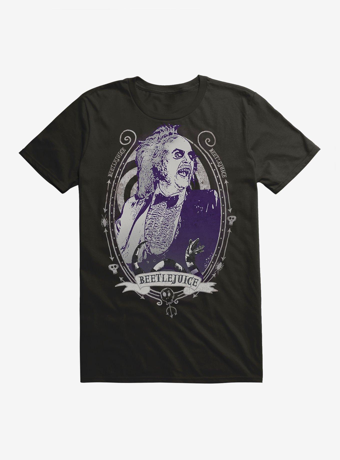 Beetlejuice Portrait T-Shirt, BLACK, hi-res