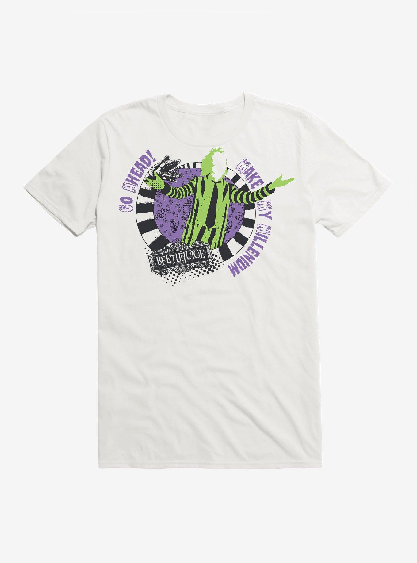 Beetlejuice Go Ahead T-Shirt, WHITE, hi-res