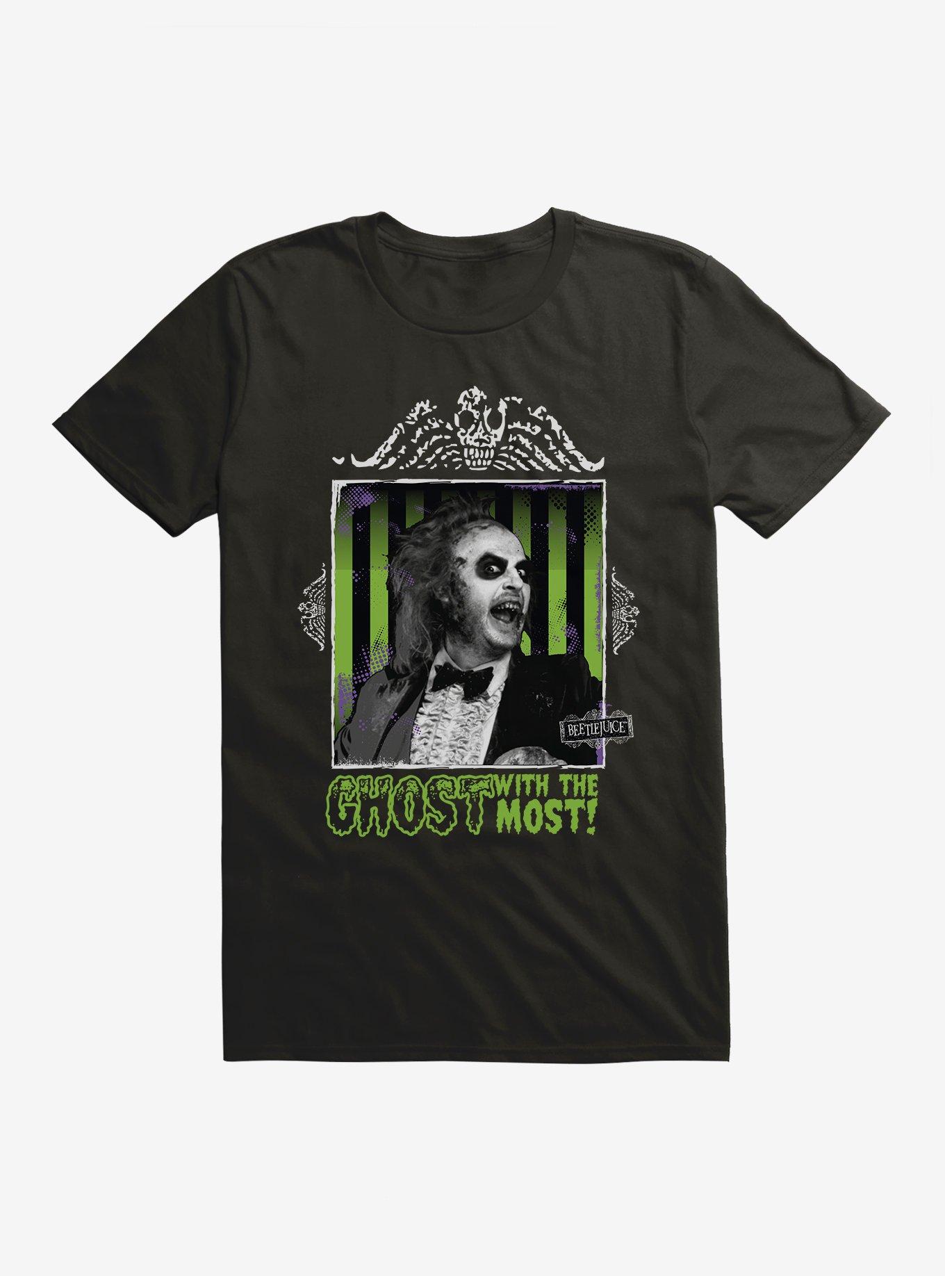 Beetlejuice Ghost Square T-Shirt, BLACK, hi-res