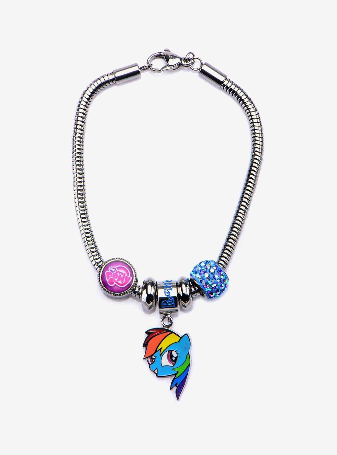 My Little Pony Rainbow Dash Bead Charm Bracelet Set, , hi-res