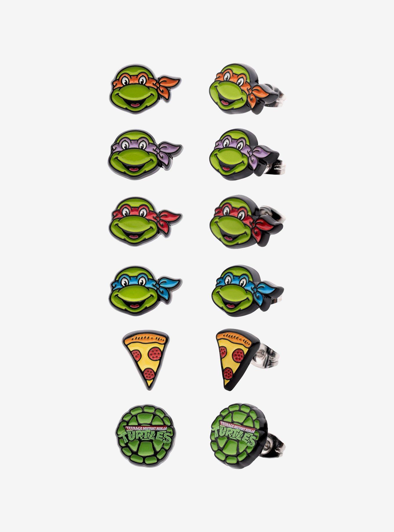 Teenage Mutant Ninja Turtles Enamel Stud Earrings Set, , hi-res