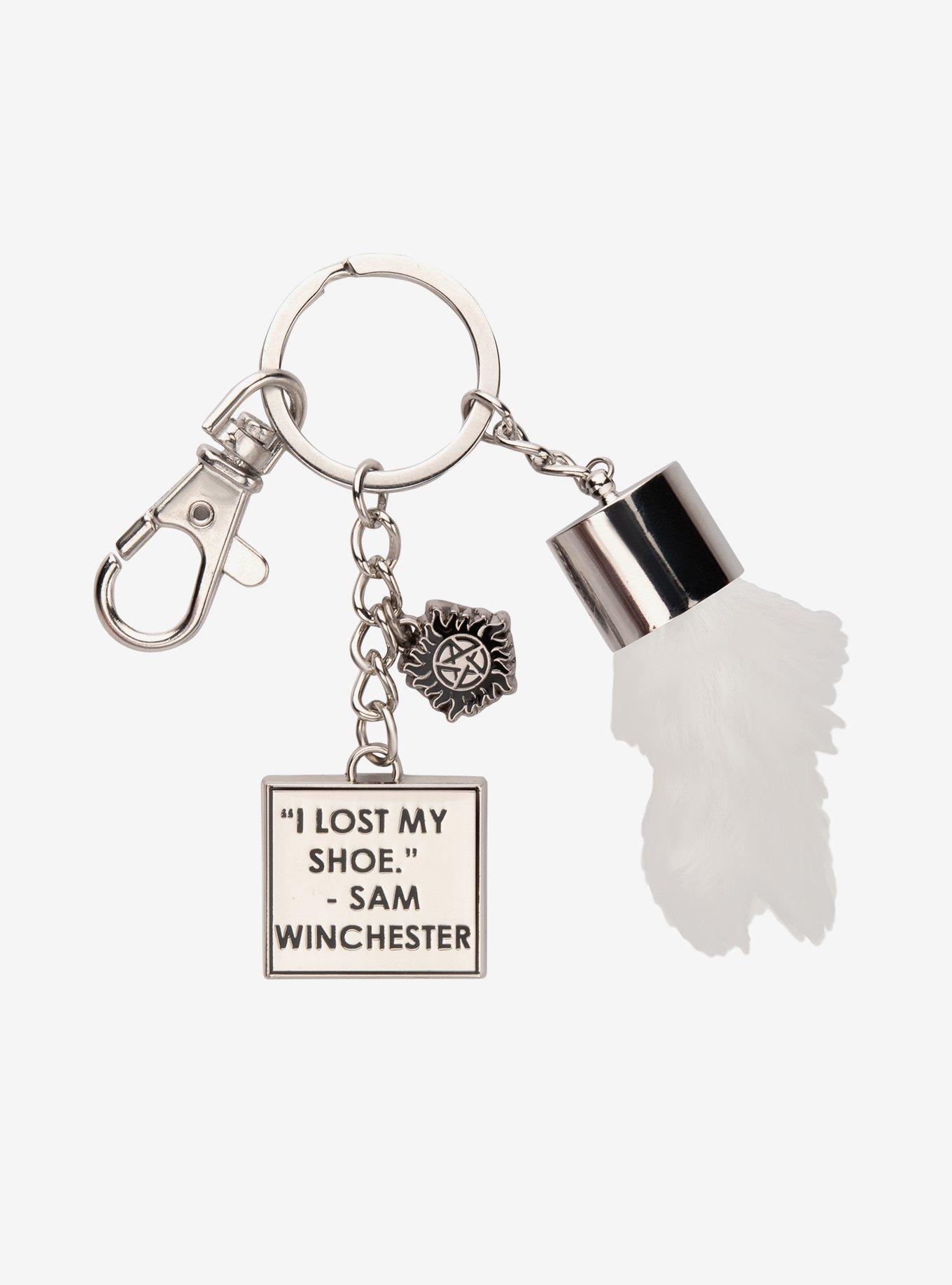 Supernatural Faux Rabbit Foot Keychain, , hi-res