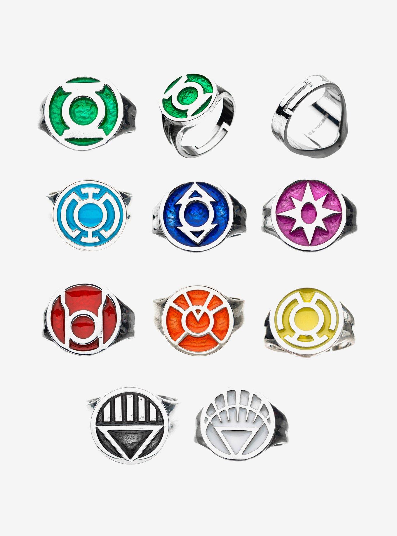 DC Comics Green Lantern Adjustable Ring Set, , hi-res