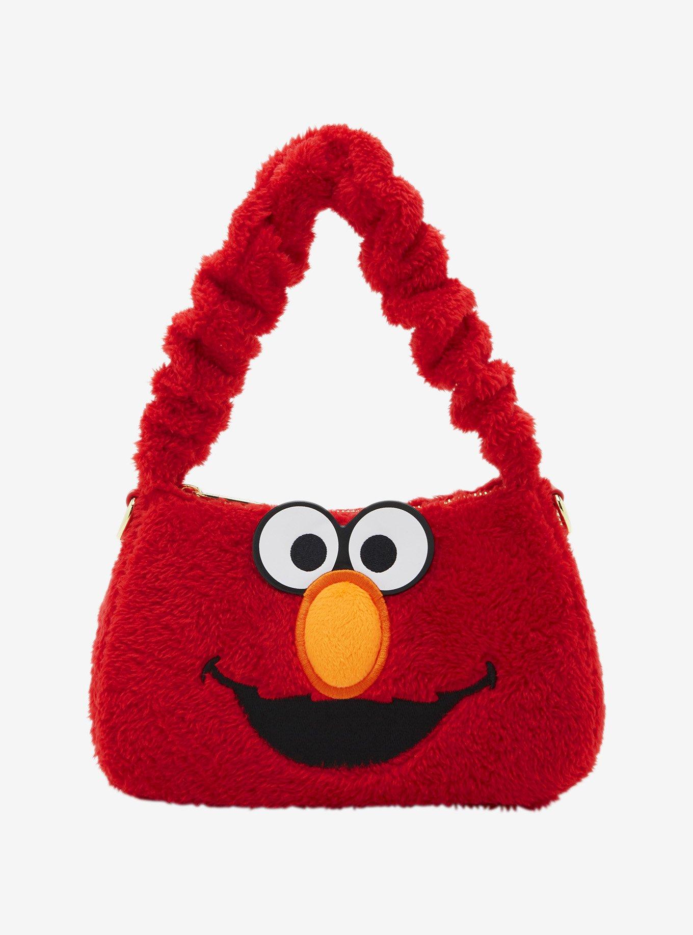 Loungefly Sesame Street Elmo Fuzzy Shoulder Bag | Her Universe
