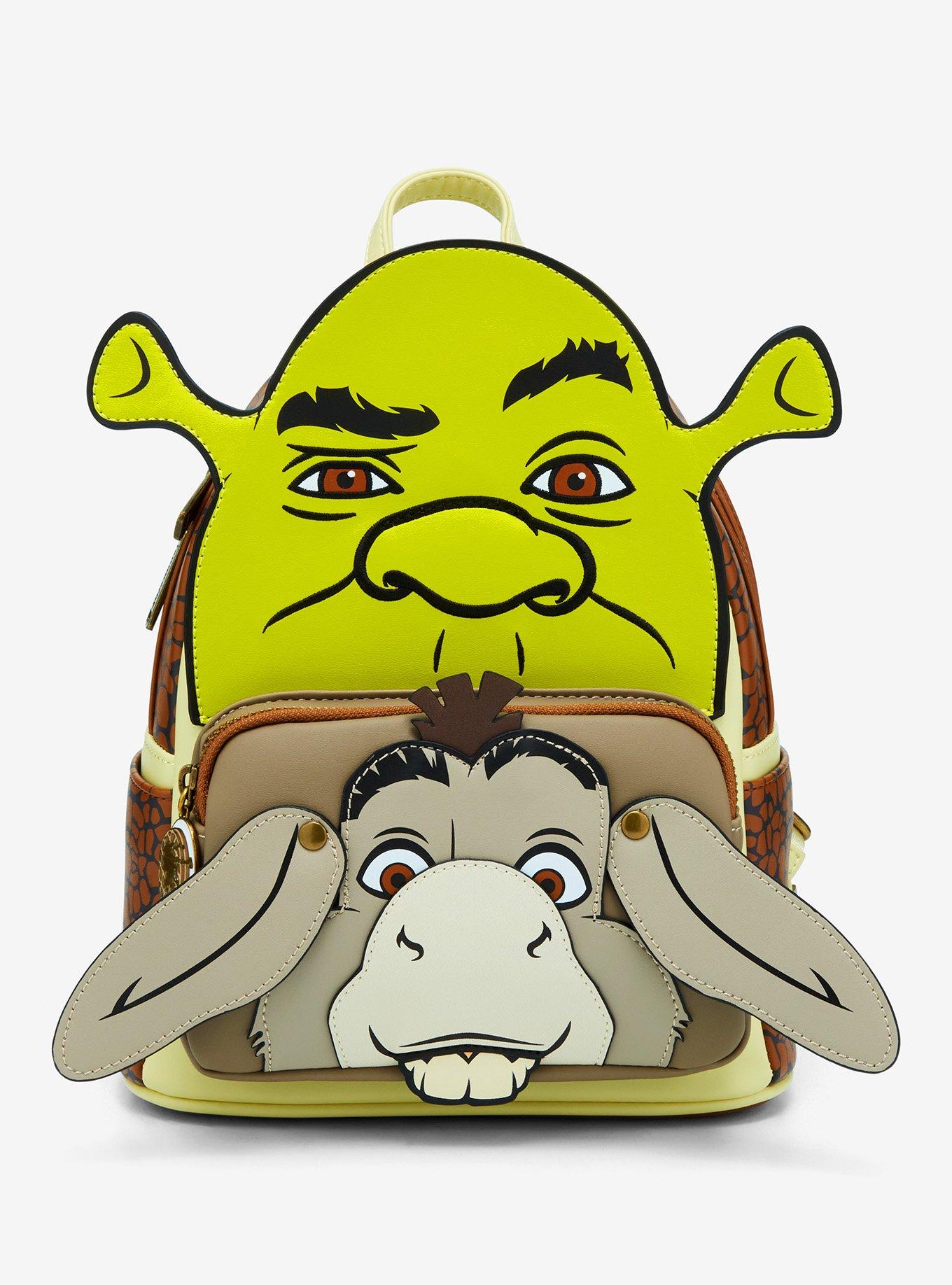 Loungefly Dreamworks Shrek and Donkey Cosplay Mini Backpack Limited Exclusive Loungefly x Shrek Dreamworks Donkey Waffle | Mercari main image 3