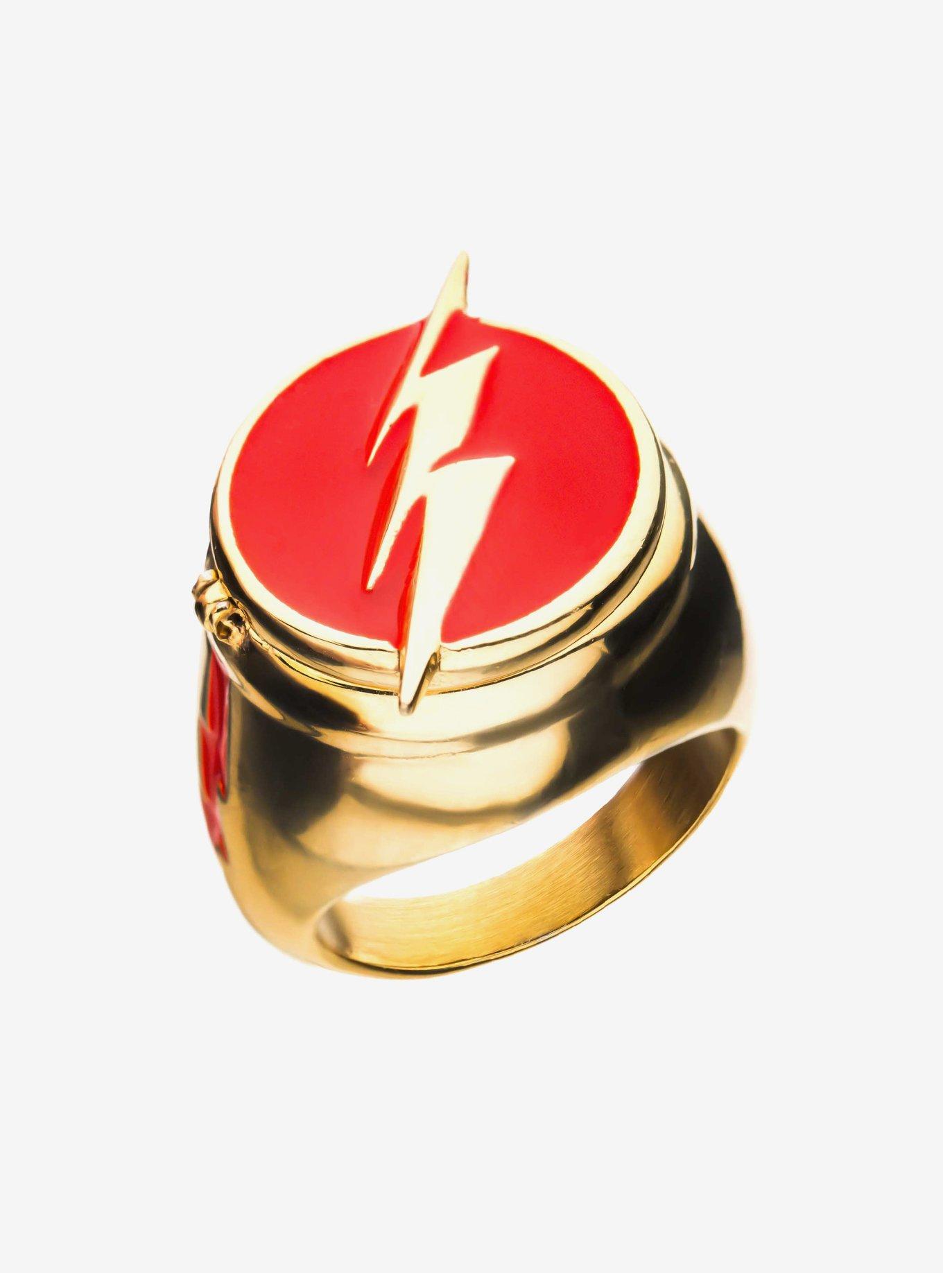 DC Comics Flash Ring with Costume Flip Lid Ring, , hi-res