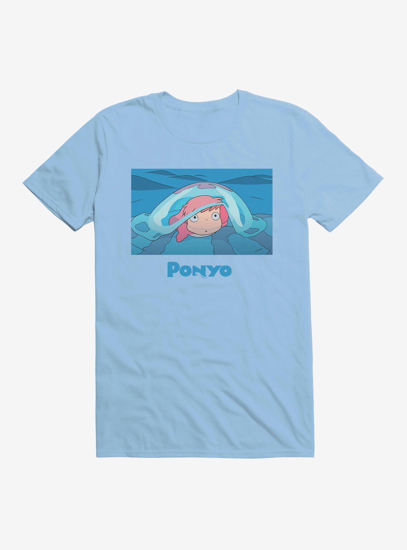 Studio Ghibli Ponyo Poster Art T-Shirt, LIGHT BLUE, hi-res