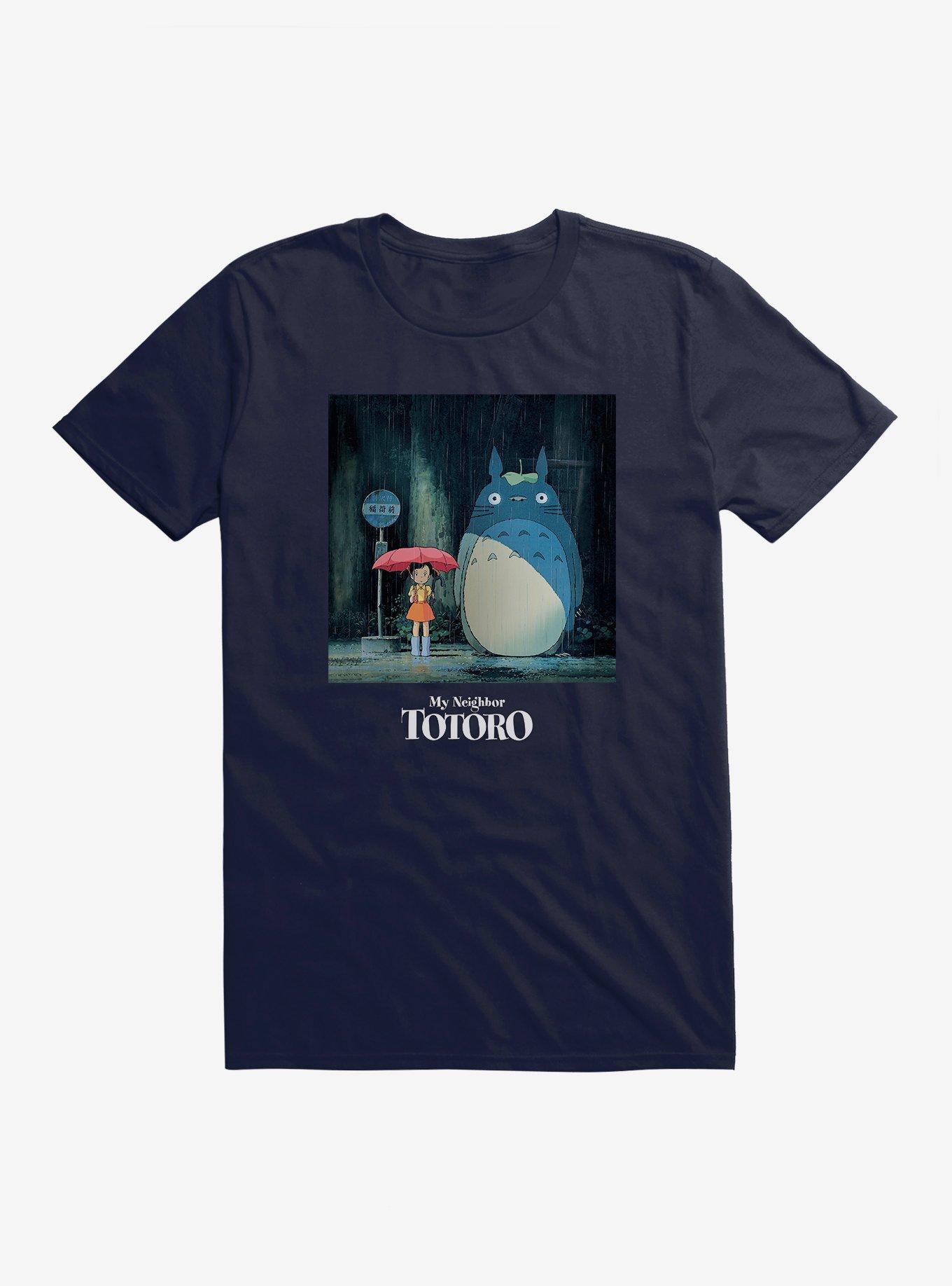 Studio Ghibli My Neighbor Totoro Bus Stop T-Shirt, NAVY, hi-res