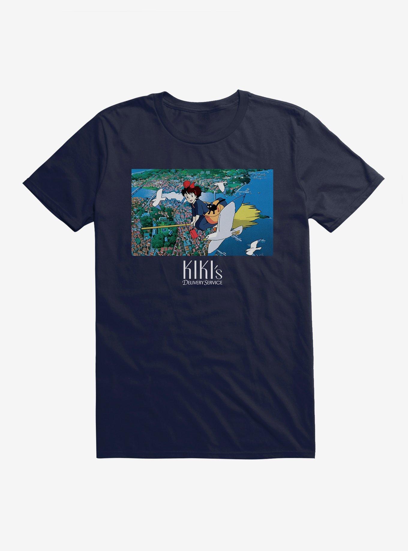 Studio Ghibli Kiki's Delivery Service Broomstick T-Shirt, NAVY, hi-res