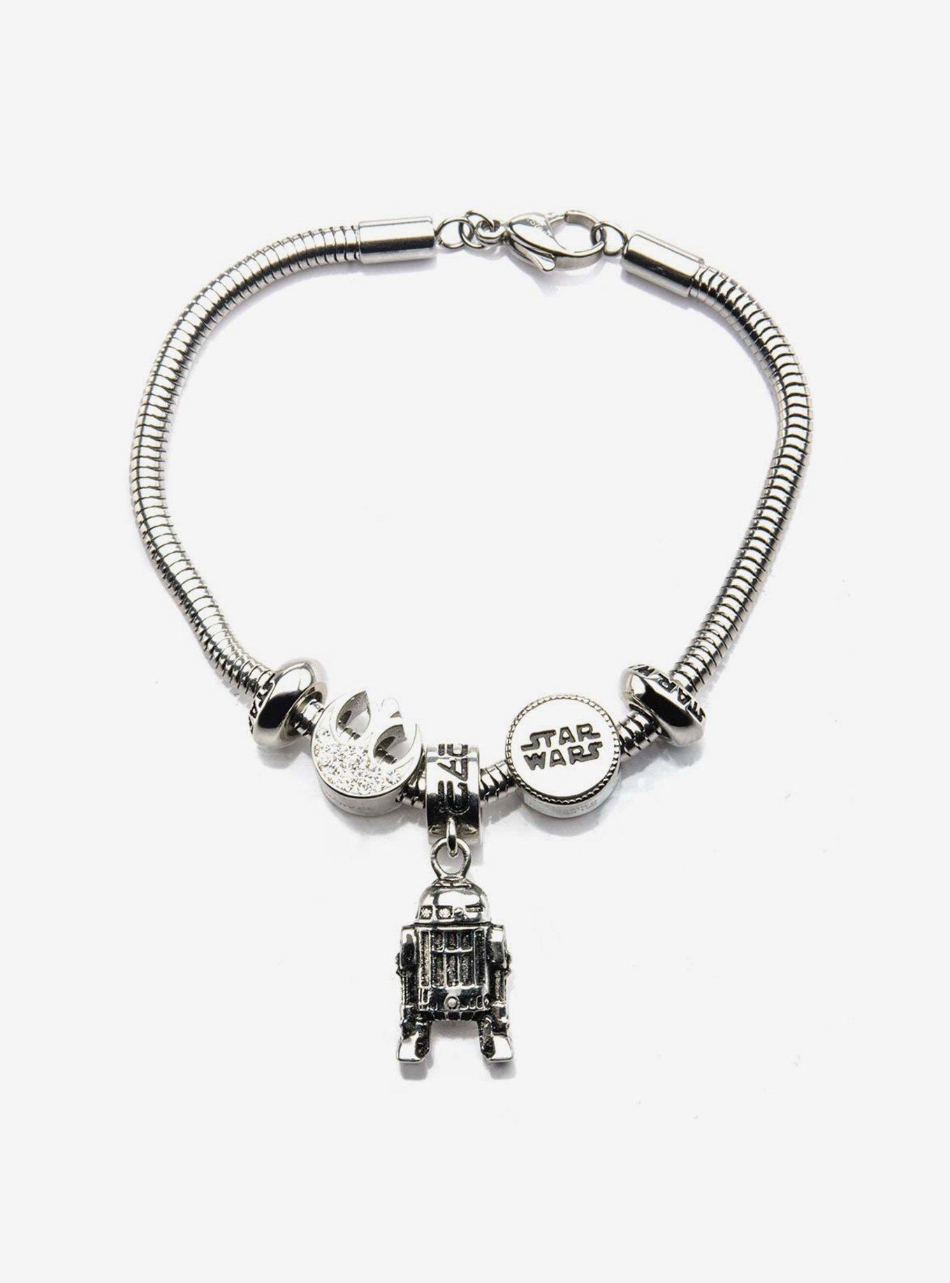 Star Wars R2-D2 Rebel Alliance Symbol Logo Charm Bracelet