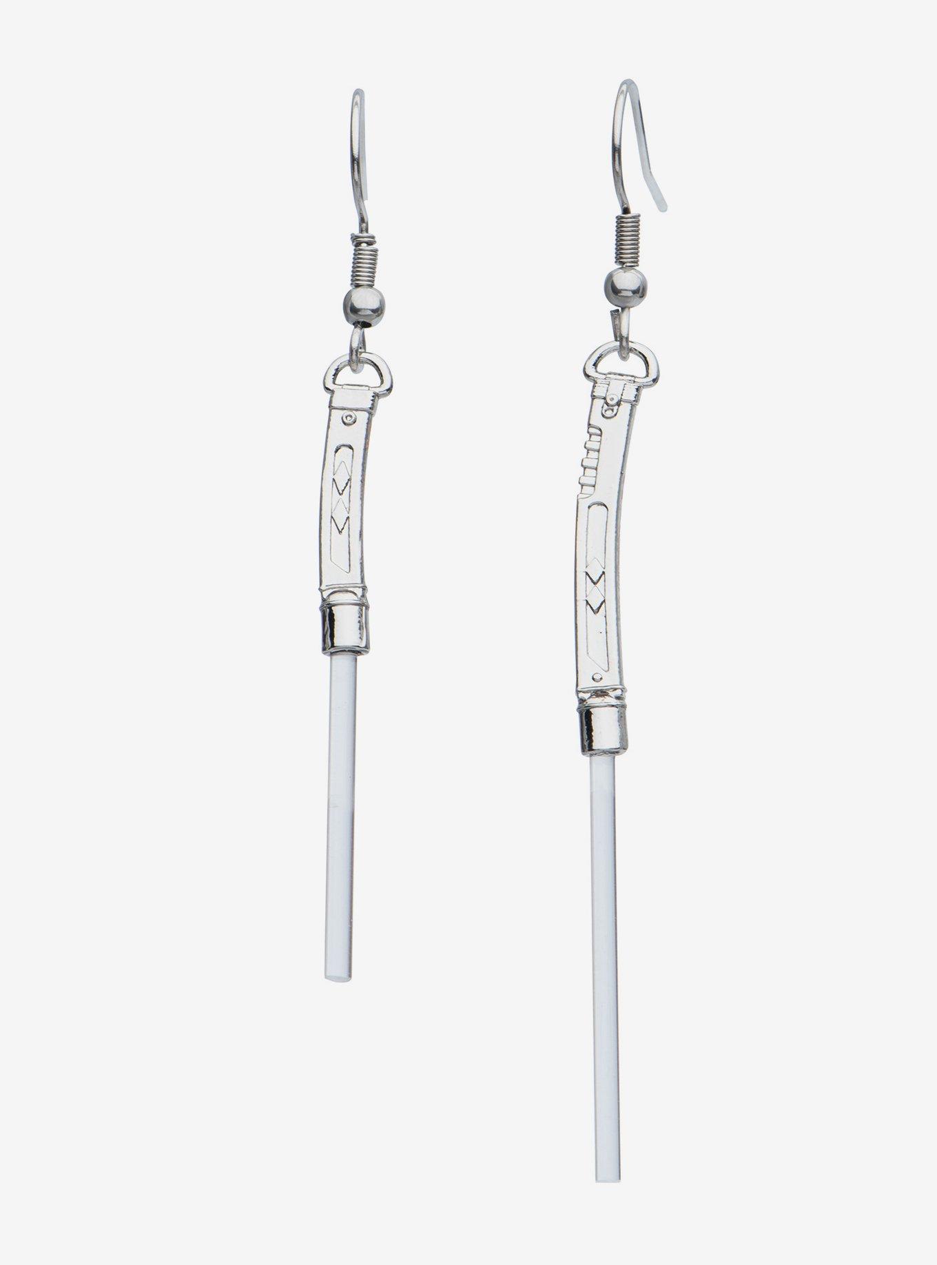 Star Wars Ahsoka Tano Lightsaber Drop Earrings, , hi-res