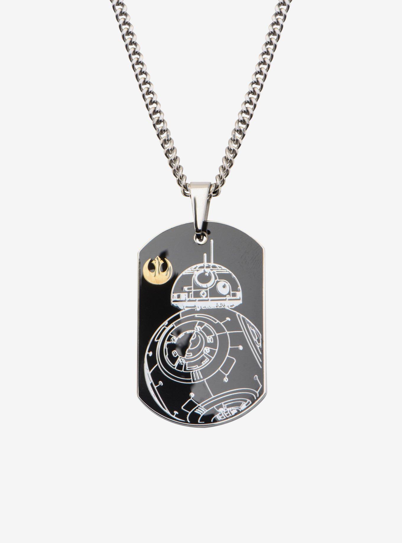 Star Wars Episode 7 BB-8 Dog Tag Pendant Necklace