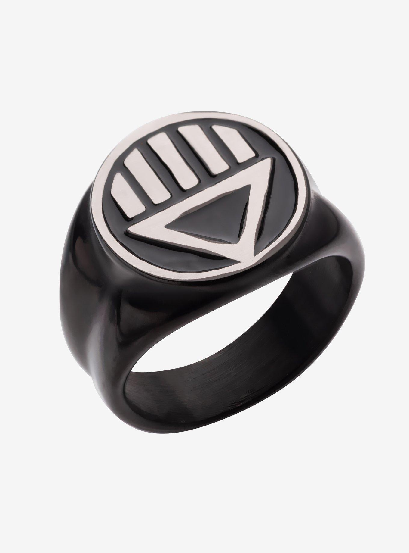 DC Comics Green Lantern "Death" Symbol Ring, , hi-res