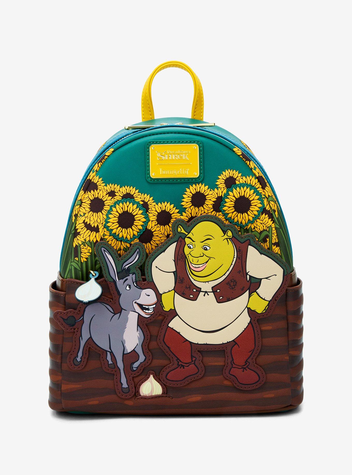 ☆Loungefly☆Shrek & Donkey Sunflower Field Zip AroundWallet Shrek & Donkey Sunflower Field Zip Around Wallet