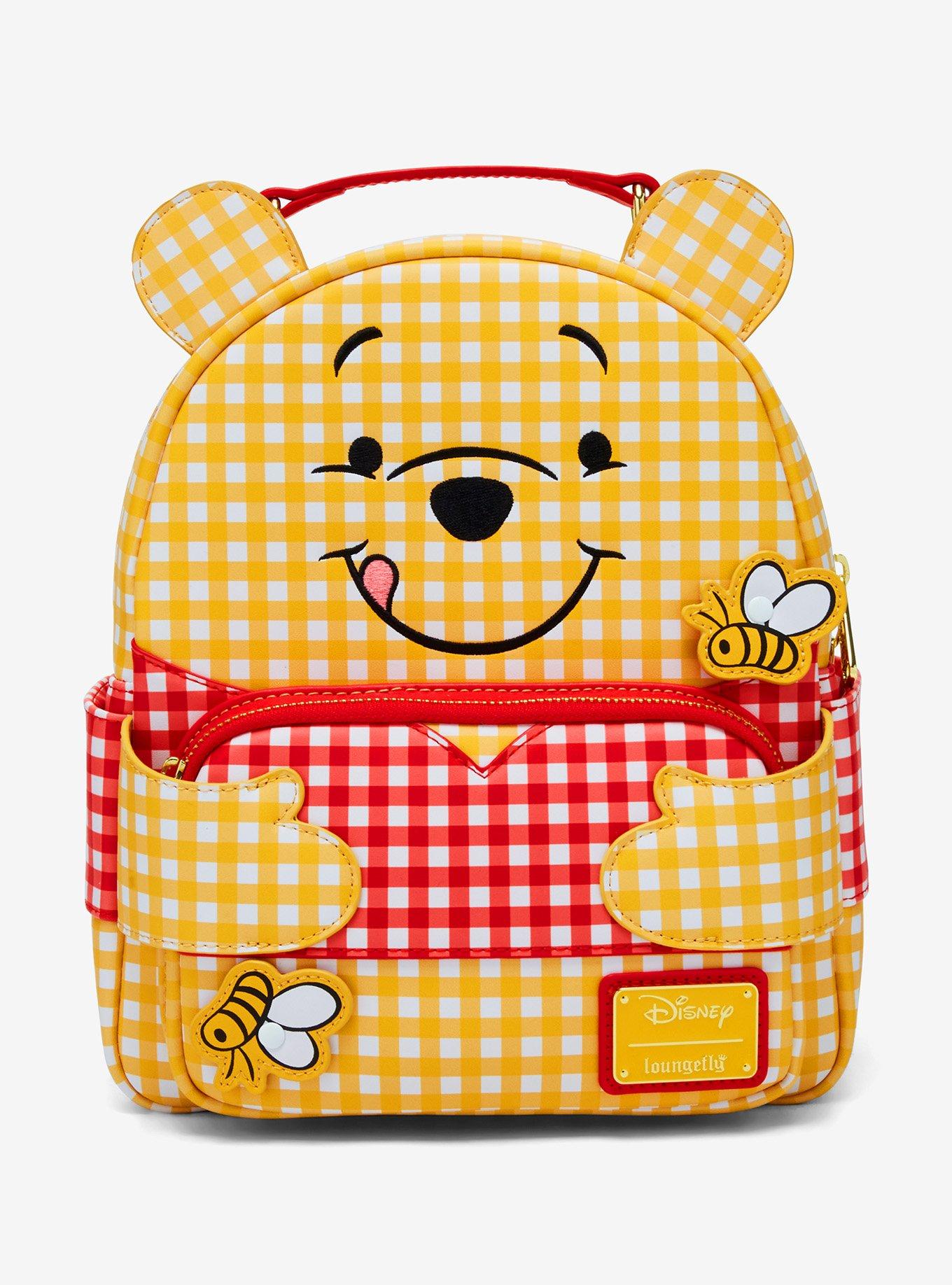 Loungefly Disney Winnie the Pooh Gingham Pooh Bear Figural Mini Backpack