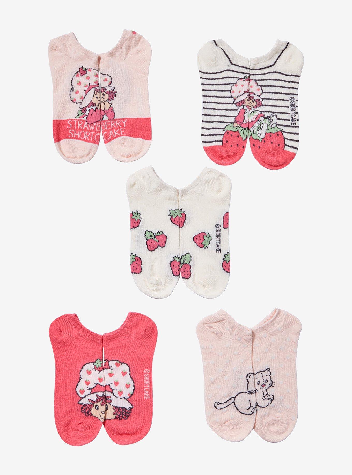 Strawberry Shortcake Pink Pattern Sock Set, , hi-res