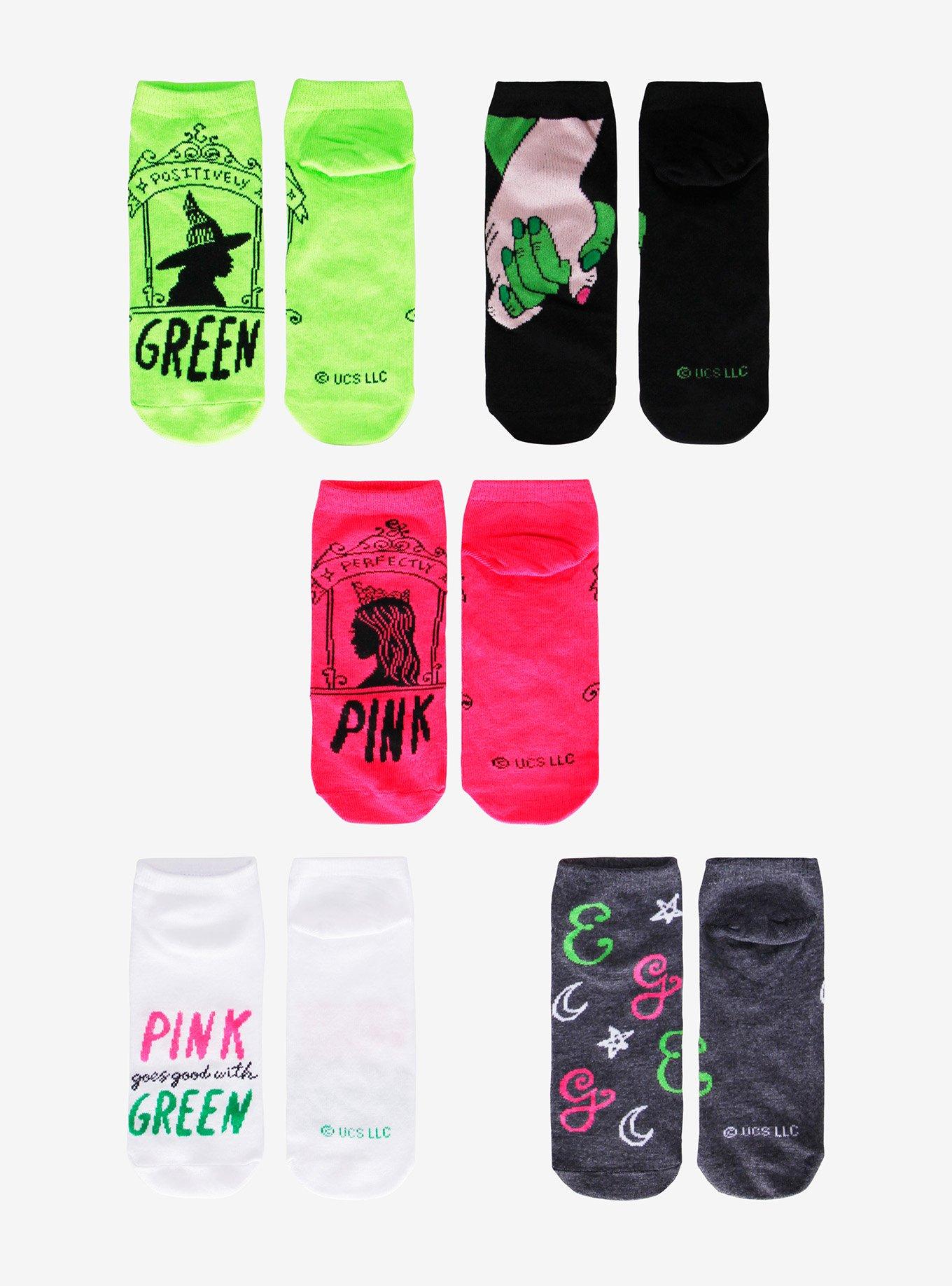 Wicked Elphaba & Glinda Sock Set, , hi-res