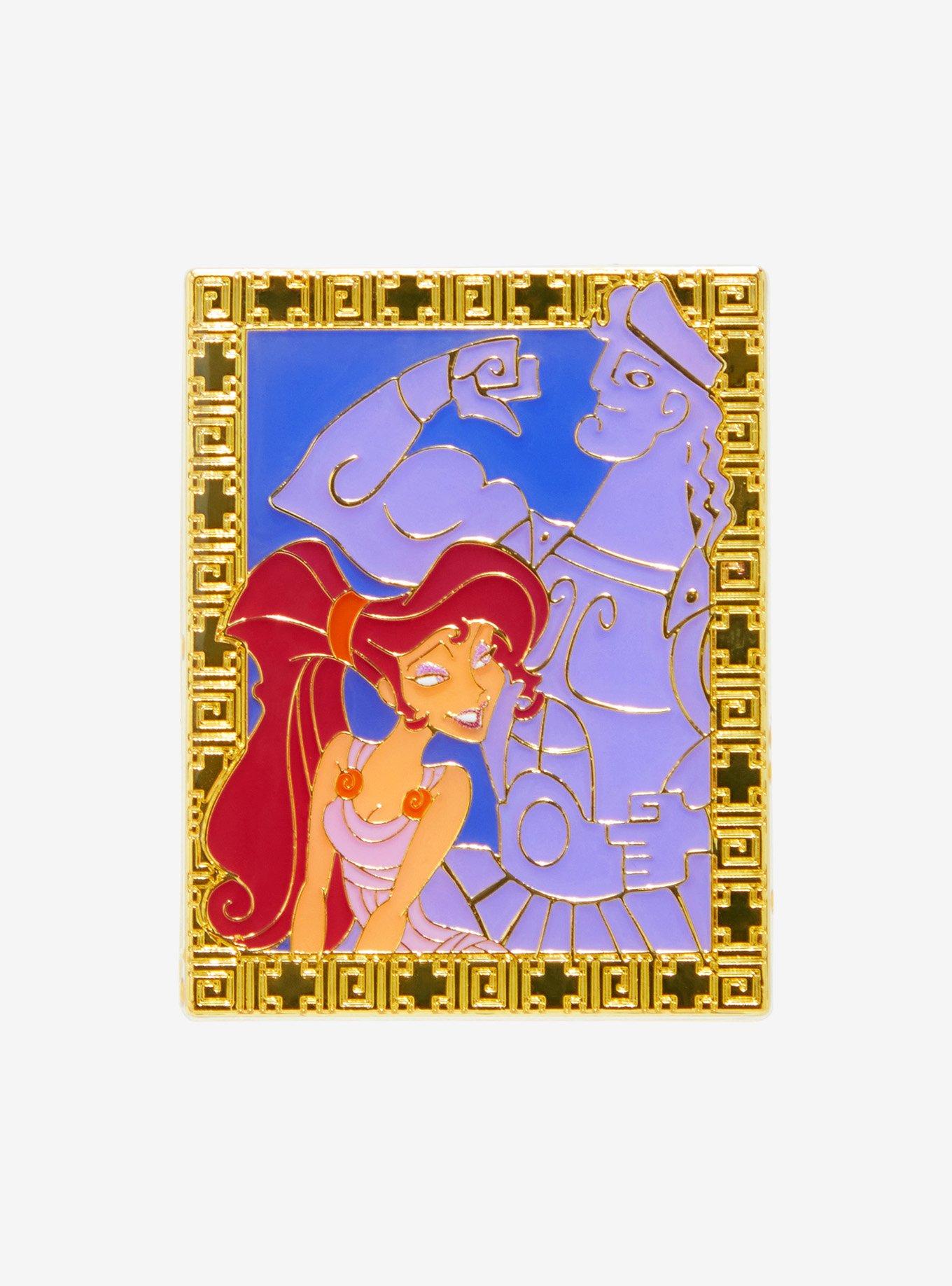 Loungefly Disney Hercules Meg & Hercules Frame Enamel Pin - BoxLunch Exclusive, , hi-res