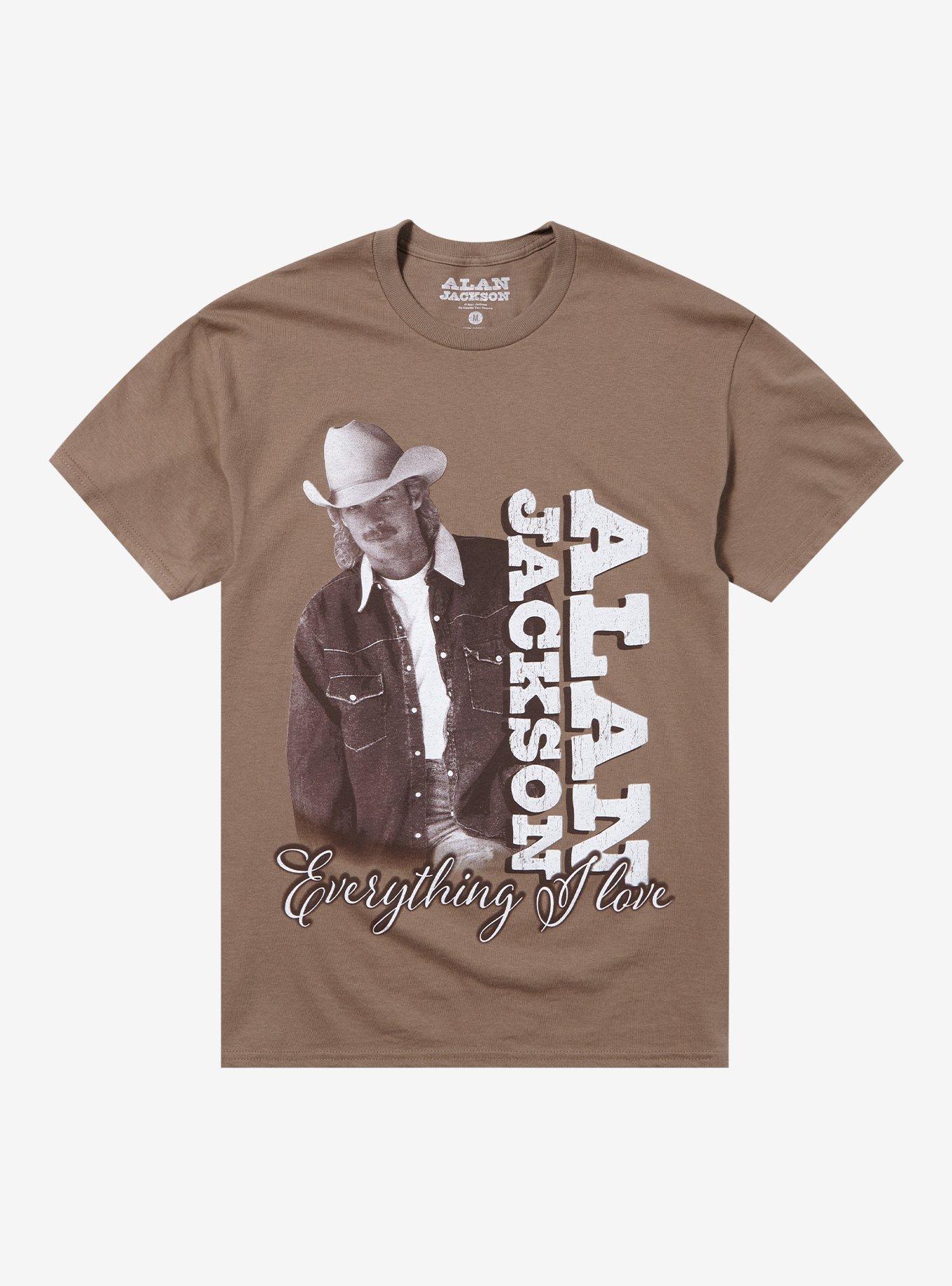 Alan Jackson Everything I Love Portrait Boyfriend Fit Girls T-Shirt, , hi-res