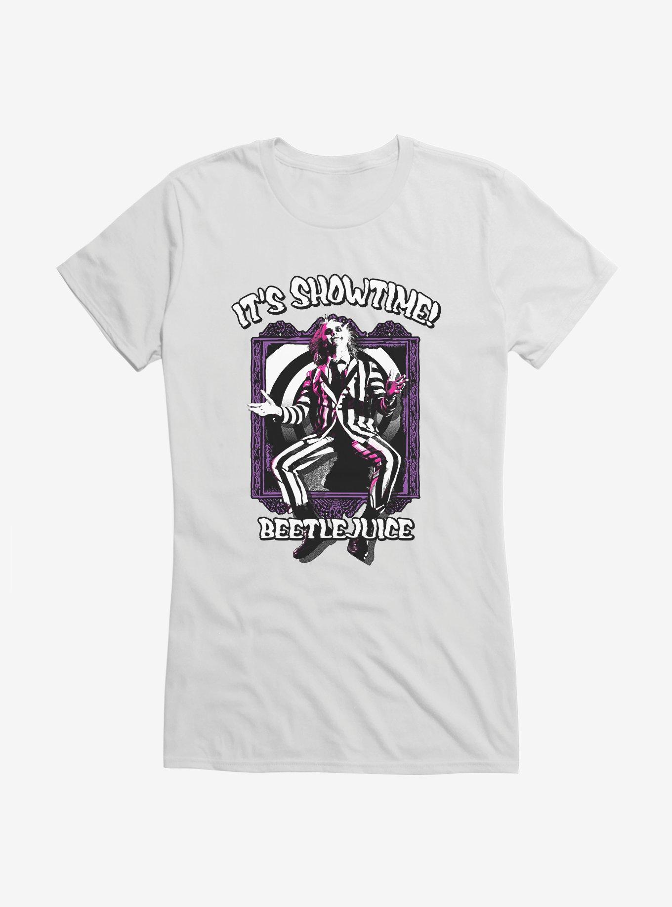 Beetlejuice It's Showtime! Girls T-Shirt, WHITE, hi-res