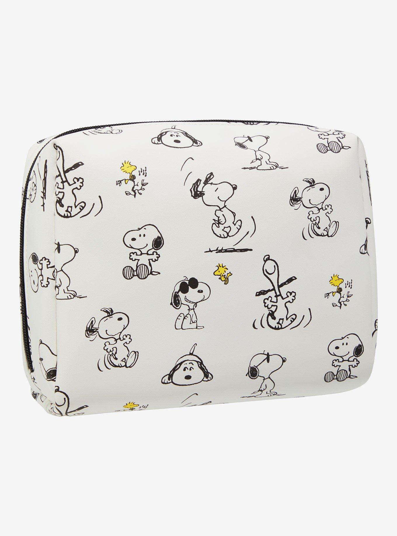 Peanuts Snoopy & Woodstock Allover Print Cosmetic Bag