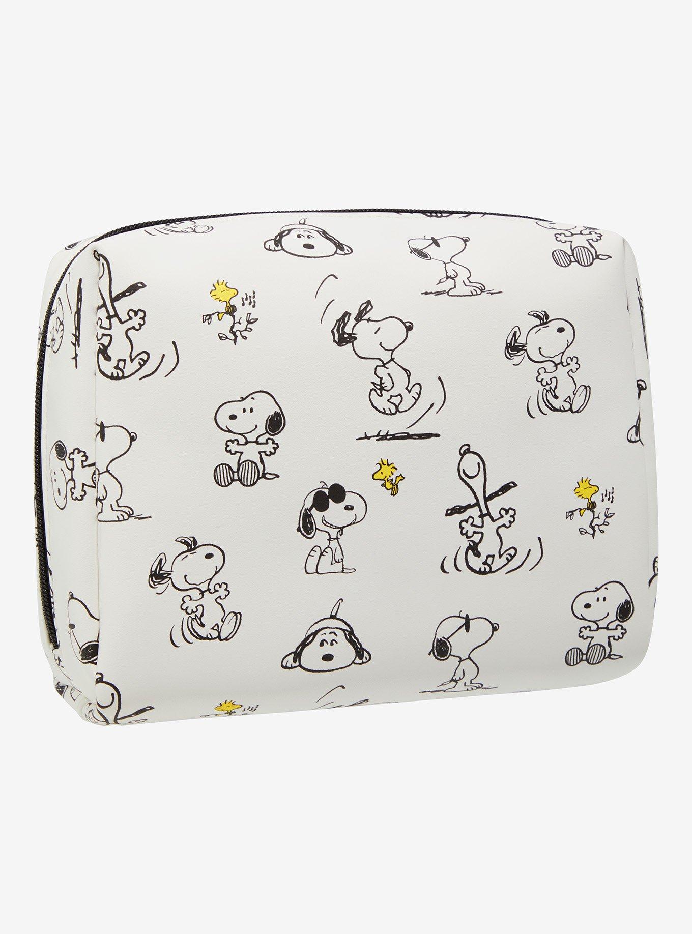 Peanuts Snoopy & Woodstock Allover Print Cosmetic Bag - BoxLunch Exclusive, , hi-res