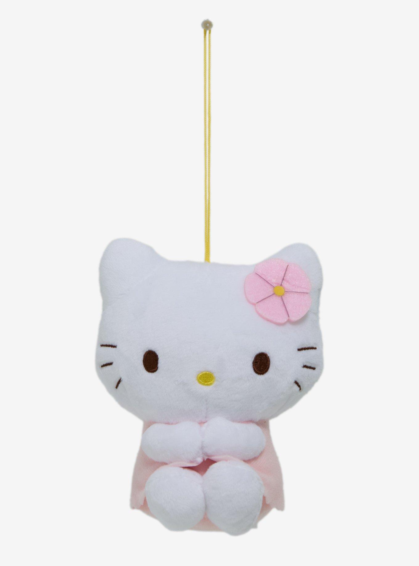 Sanrio Hello Kitty Cherry Blossom Outfit Plush Keychain, , hi-res