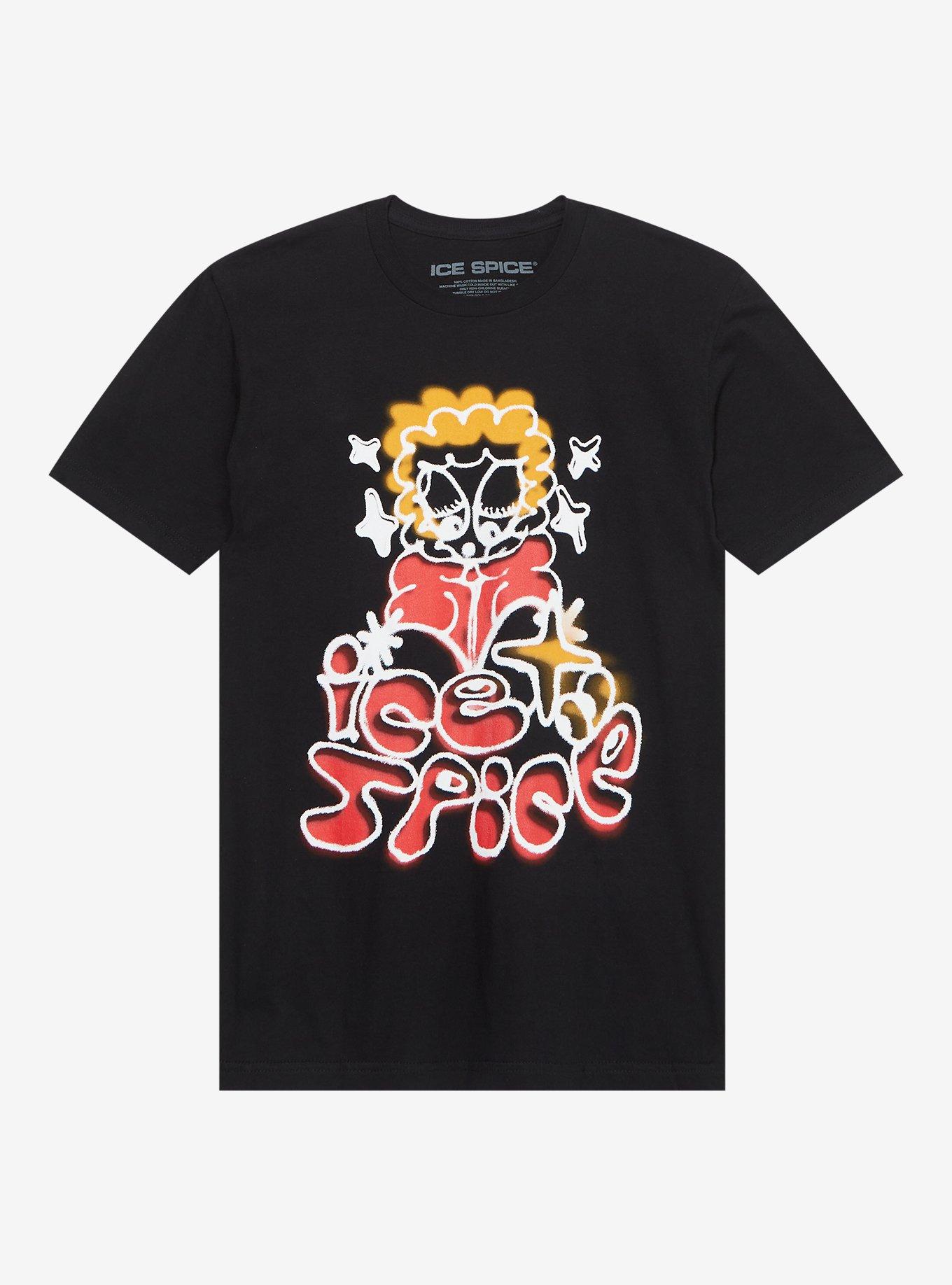 Ice Spice Caricature Portrait T-Shirt, , hi-res