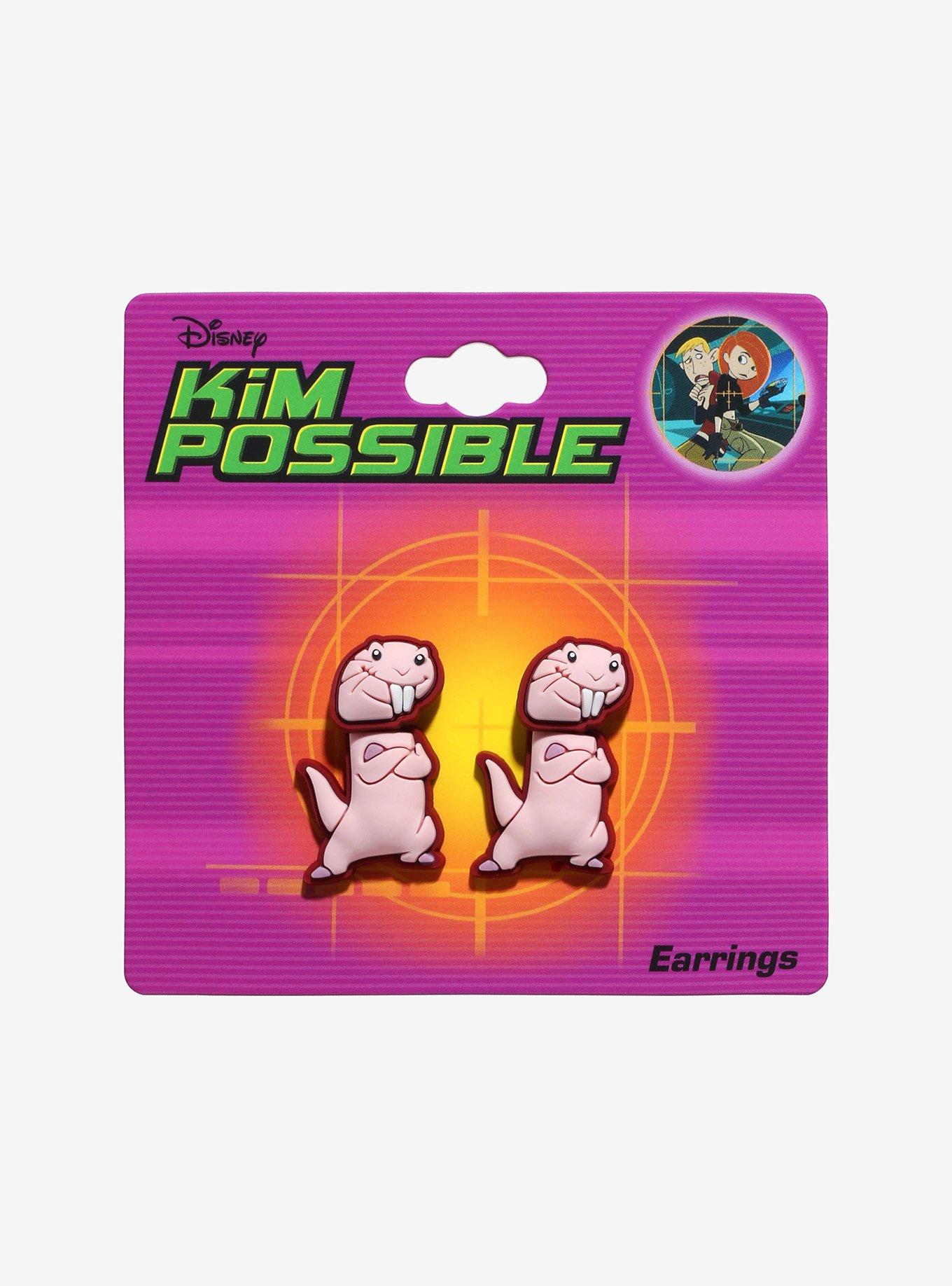 Disney Kim Possible Rufus Front/Back Earrings, , hi-res