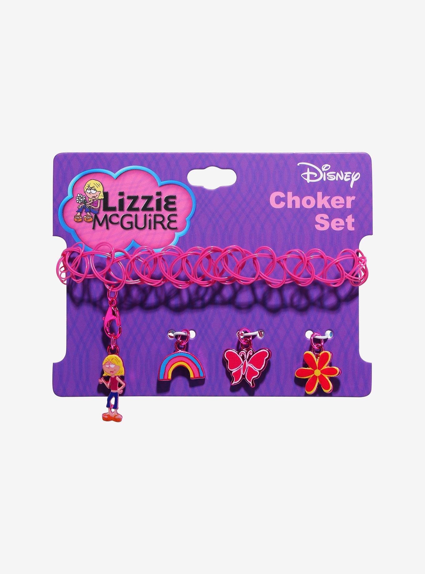 Disney Lizzie McGuire Interchangeable Charm Tattoo Choker Set, , hi-res
