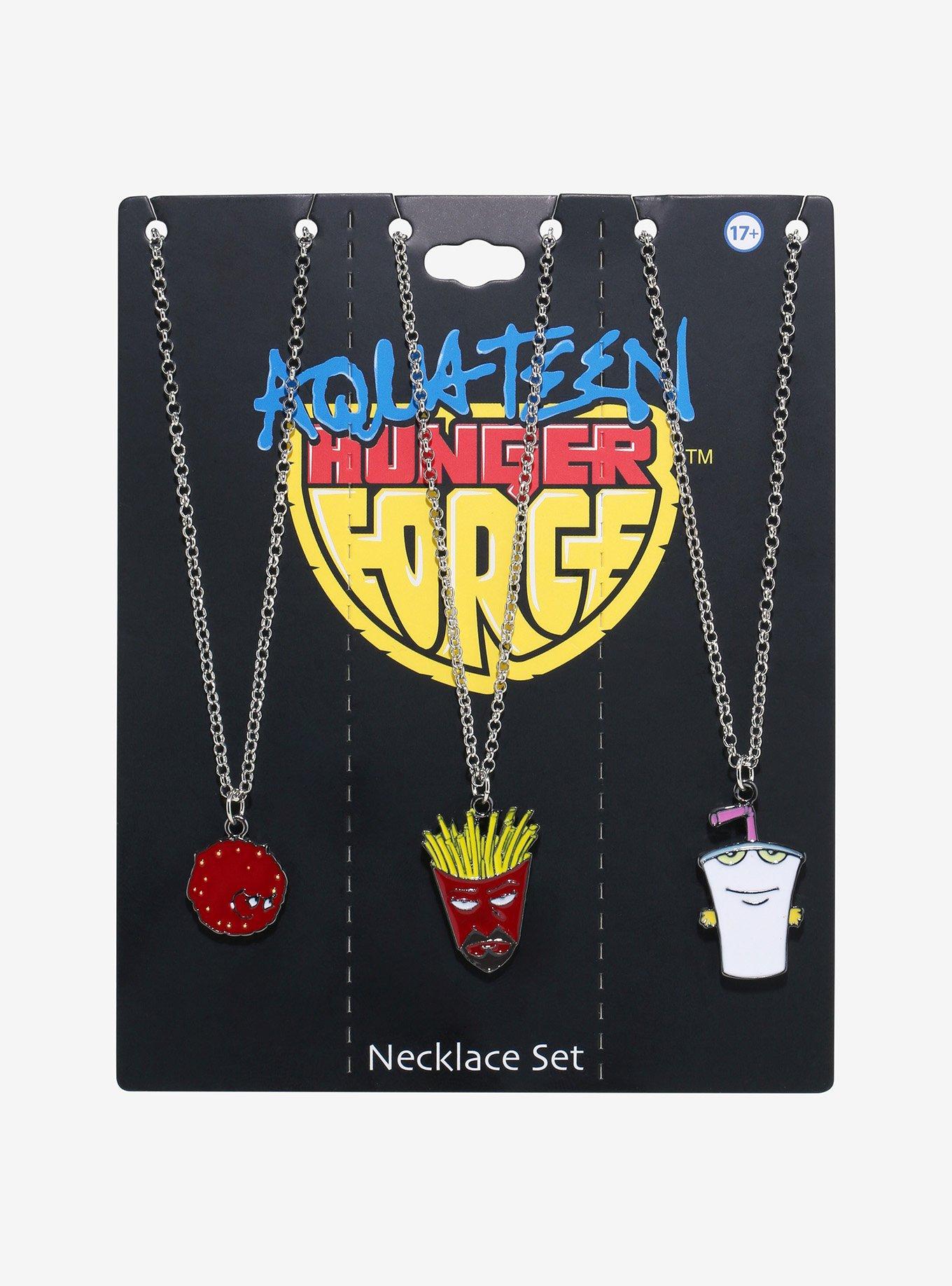 Aqua Teen Hunger Force Character Best Friend Necklace Set, , hi-res