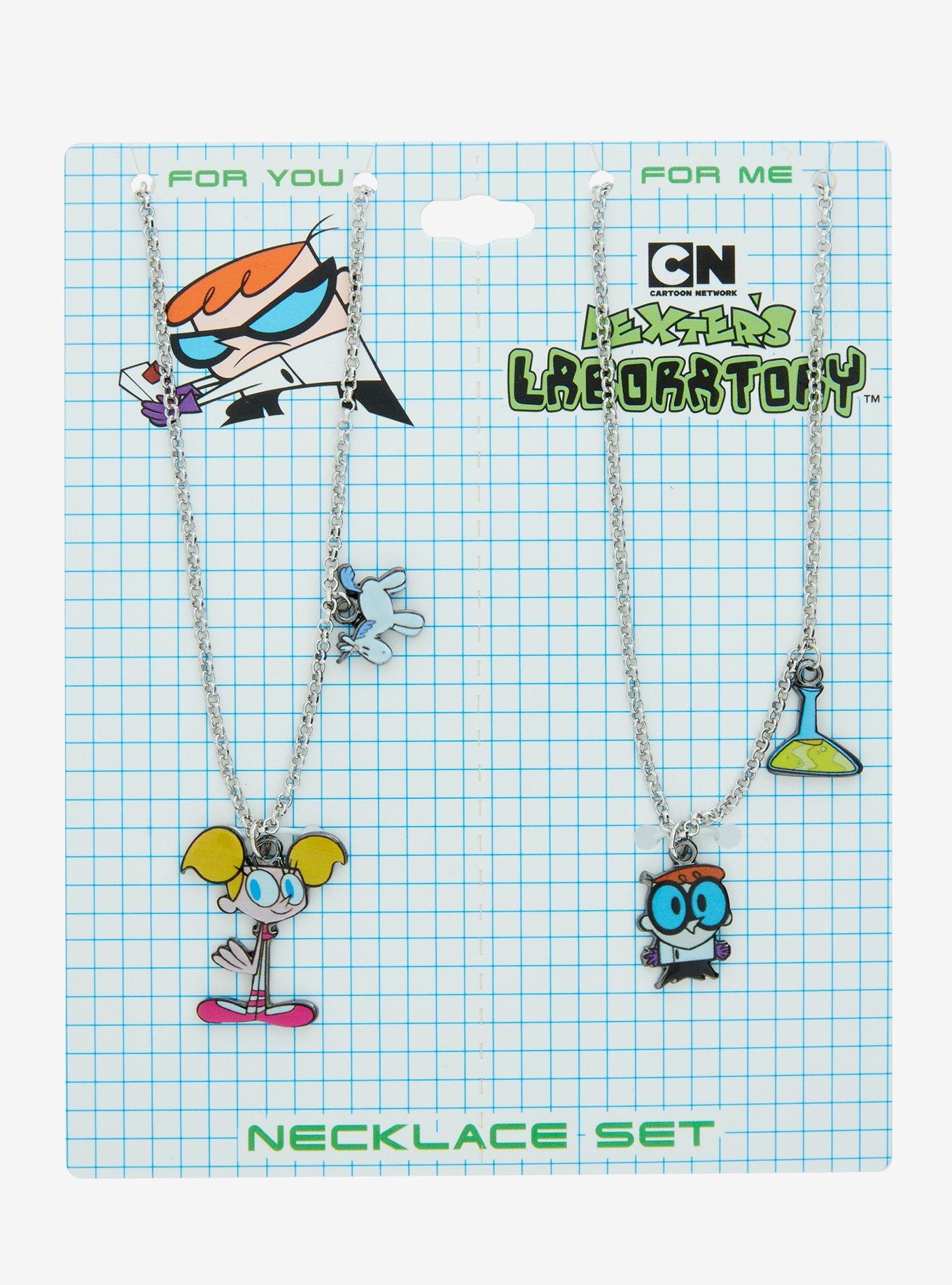 Dexter's Laboratory Dexter & Dee Dee Best Friend Necklace Set, , hi-res