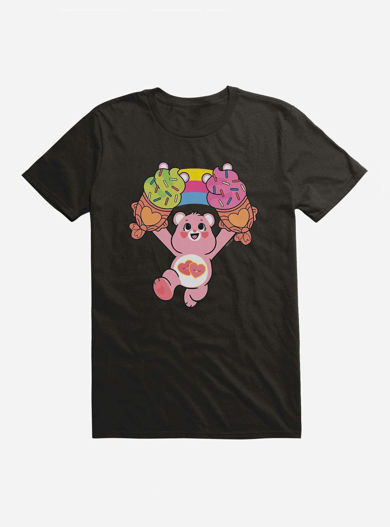 Care Bears Love A Lot Bear Taiyaki Ice Cream T-Shirt, BLACK, hi-res