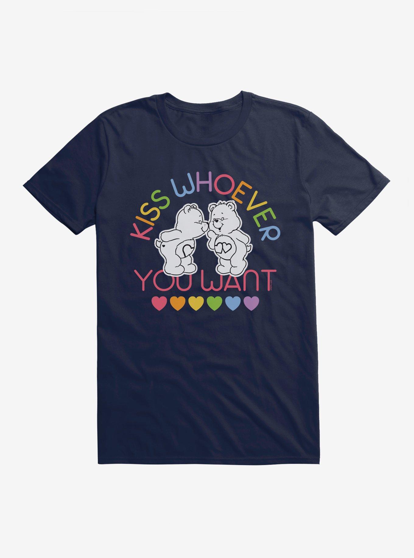 Care Bears Pride Kiss Who You Want T-Shirt, MIDNIGHT NAVY, hi-res