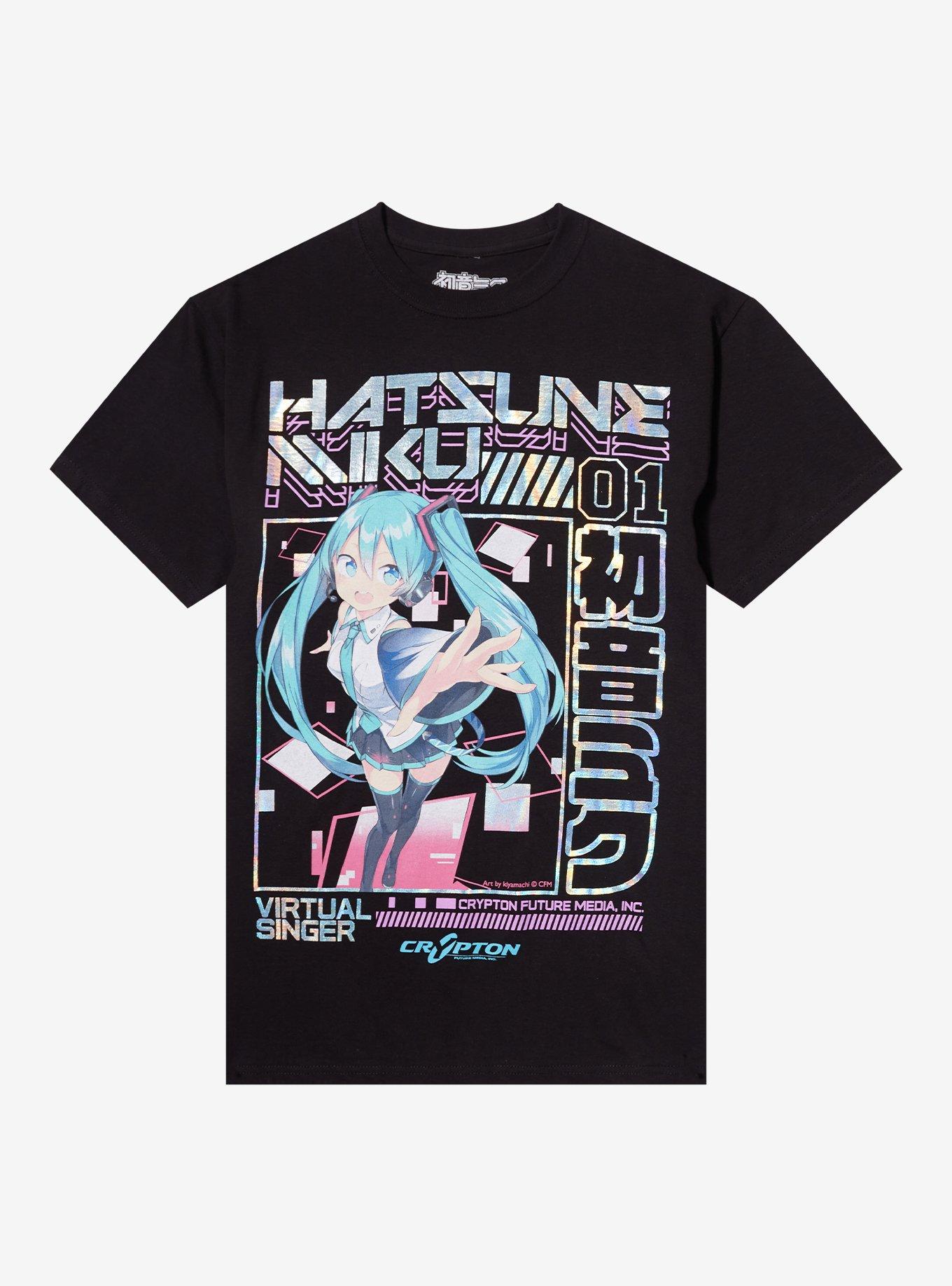 Hatsune Miku Foil Jumbo Print T-Shirt | Hot Topic