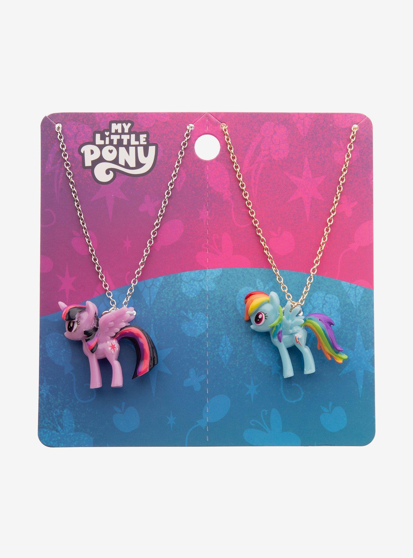 My Little Pony Rainbow Dash & Twilight Sparkle Best Friend Necklace Set, , hi-res