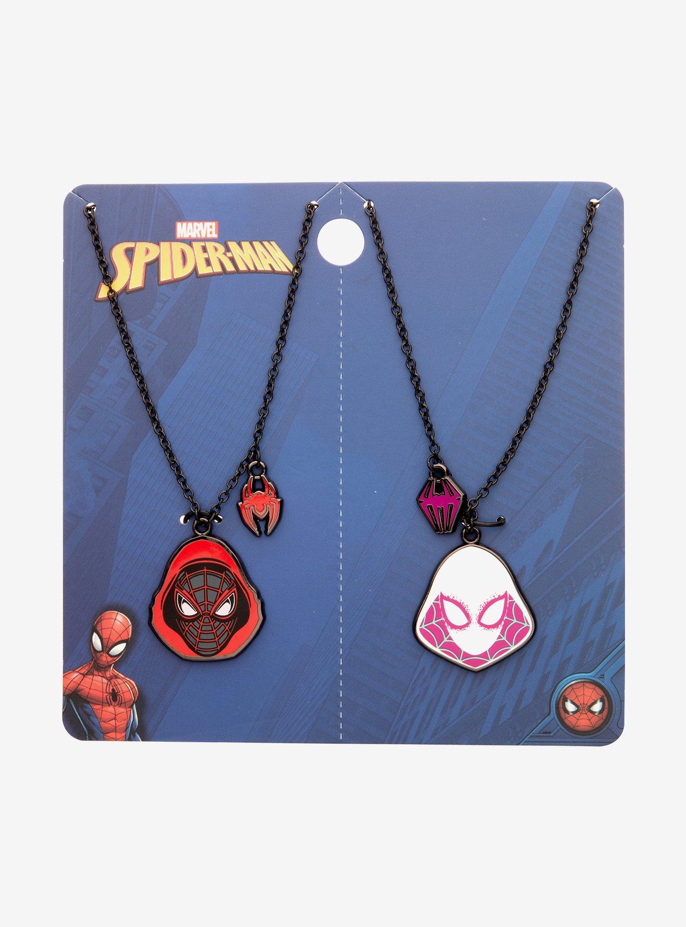 Marvel Spider-Man Miles Gwen Best Friend Necklace Set Hot Topic - Main Image