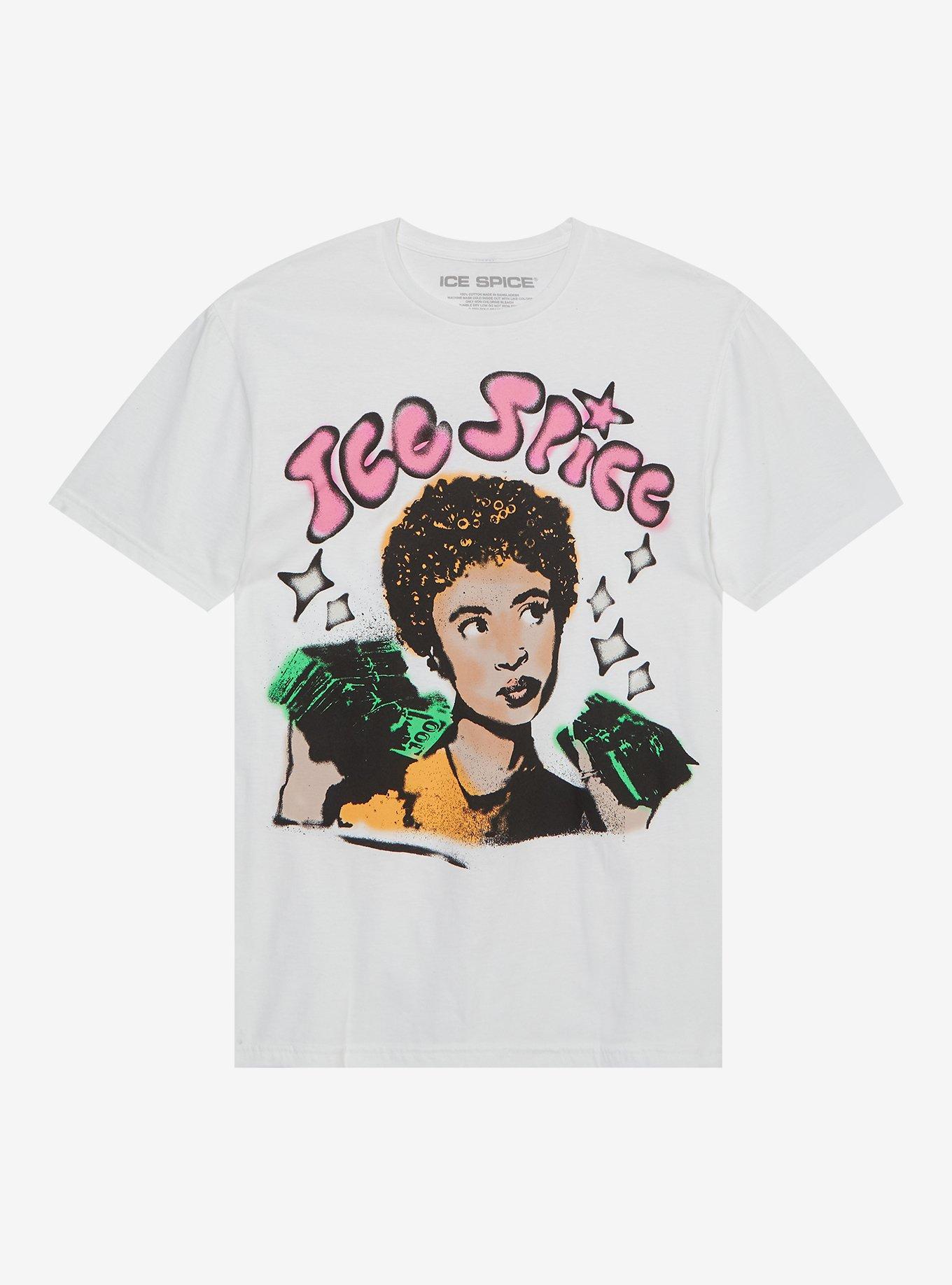 Ice Spice Airbrush Portrait T-Shirt, , hi-res