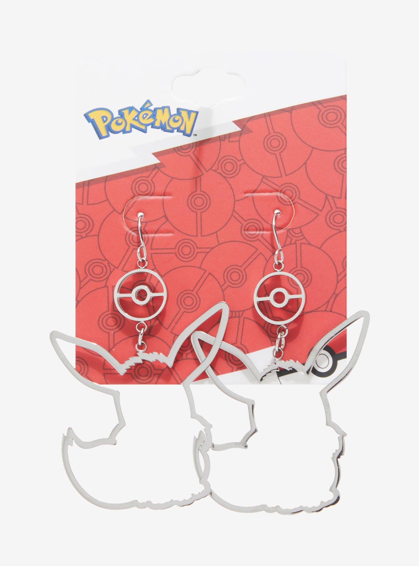 Pokémon Eevee Silhouette Earrings - BoxLunch Exclusive, , hi-res