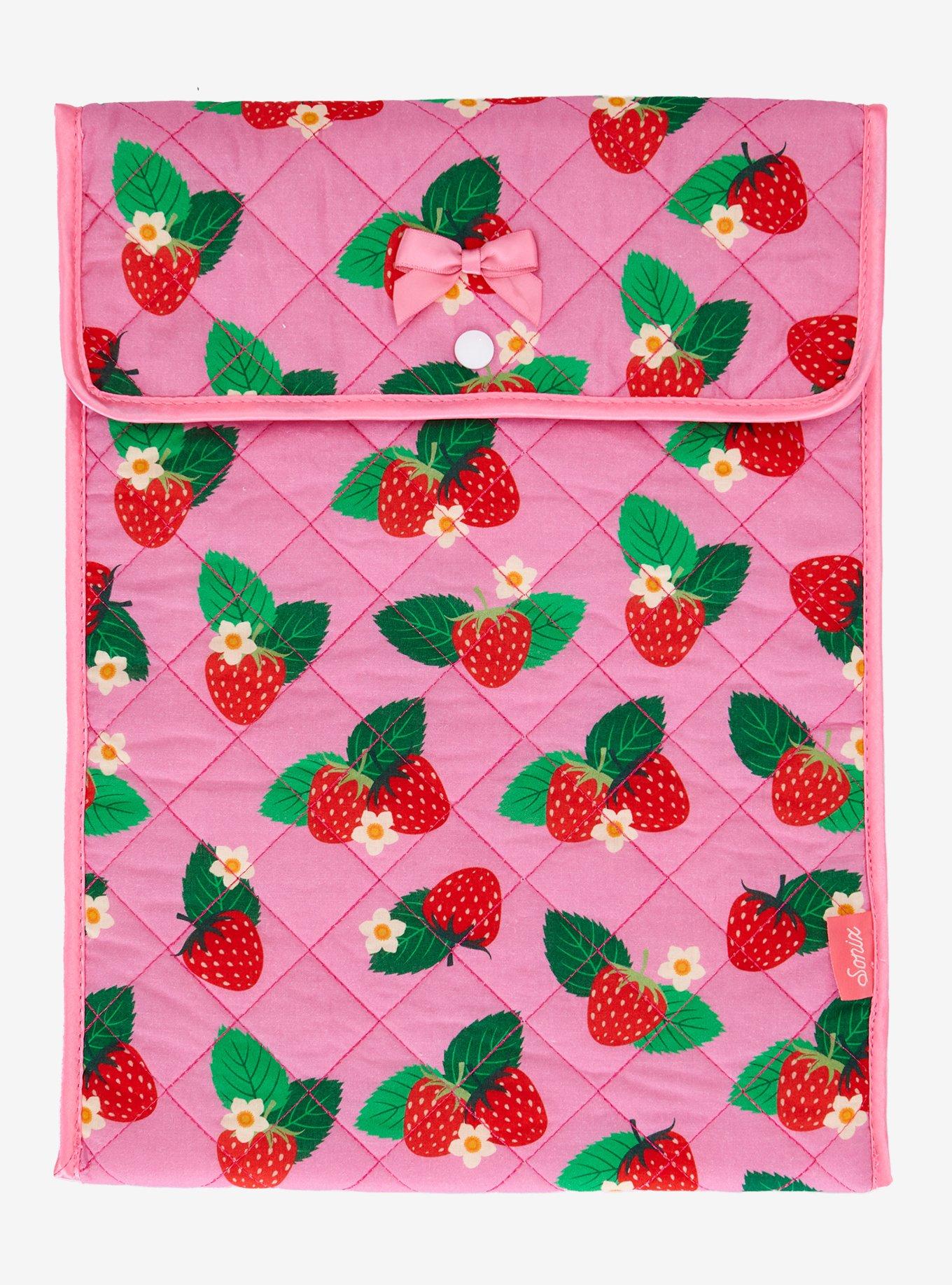 Strawberry Shortcake Allover Print Laptop Case, , hi-res