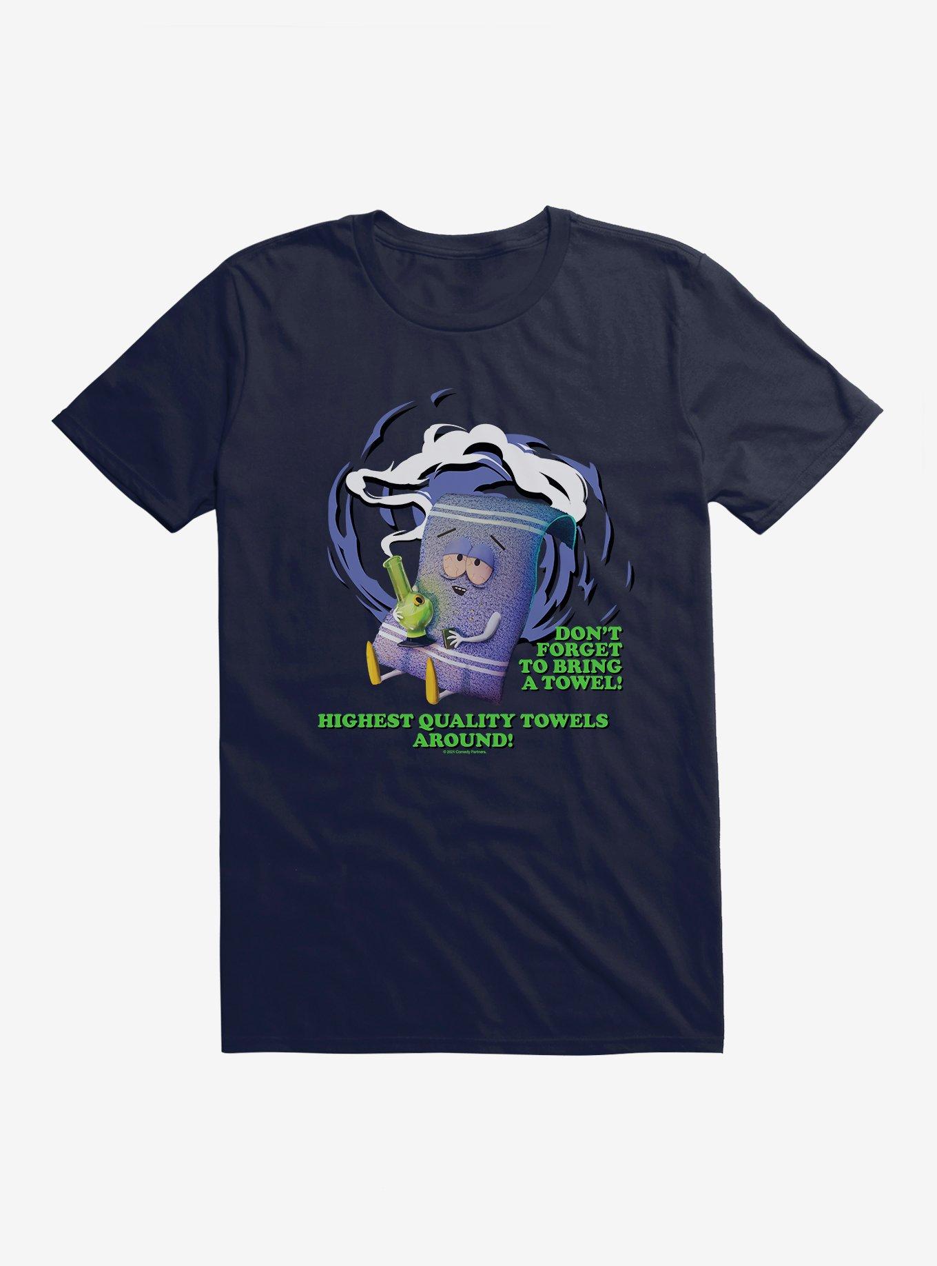South Park Towelie Don't Forget Towel T-Shirt, NAVY, hi-res