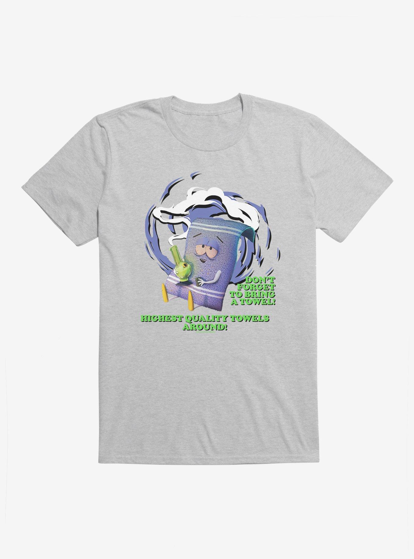 South Park Towelie Don't Forget Towel T-Shirt, HEATHER GREY, hi-res