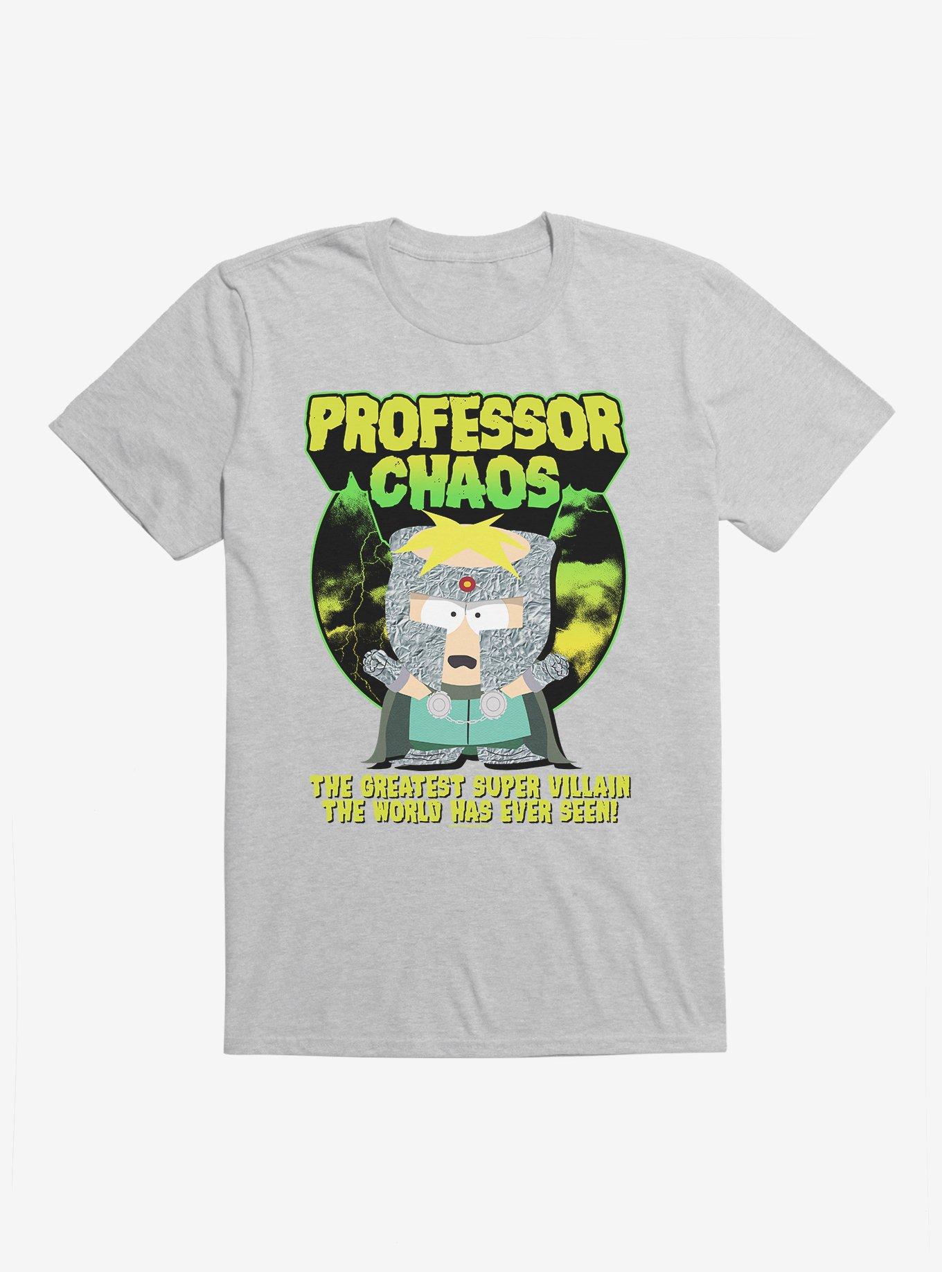 South Park Butters Professor Chaos T-Shirt, HEATHER GREY, hi-res