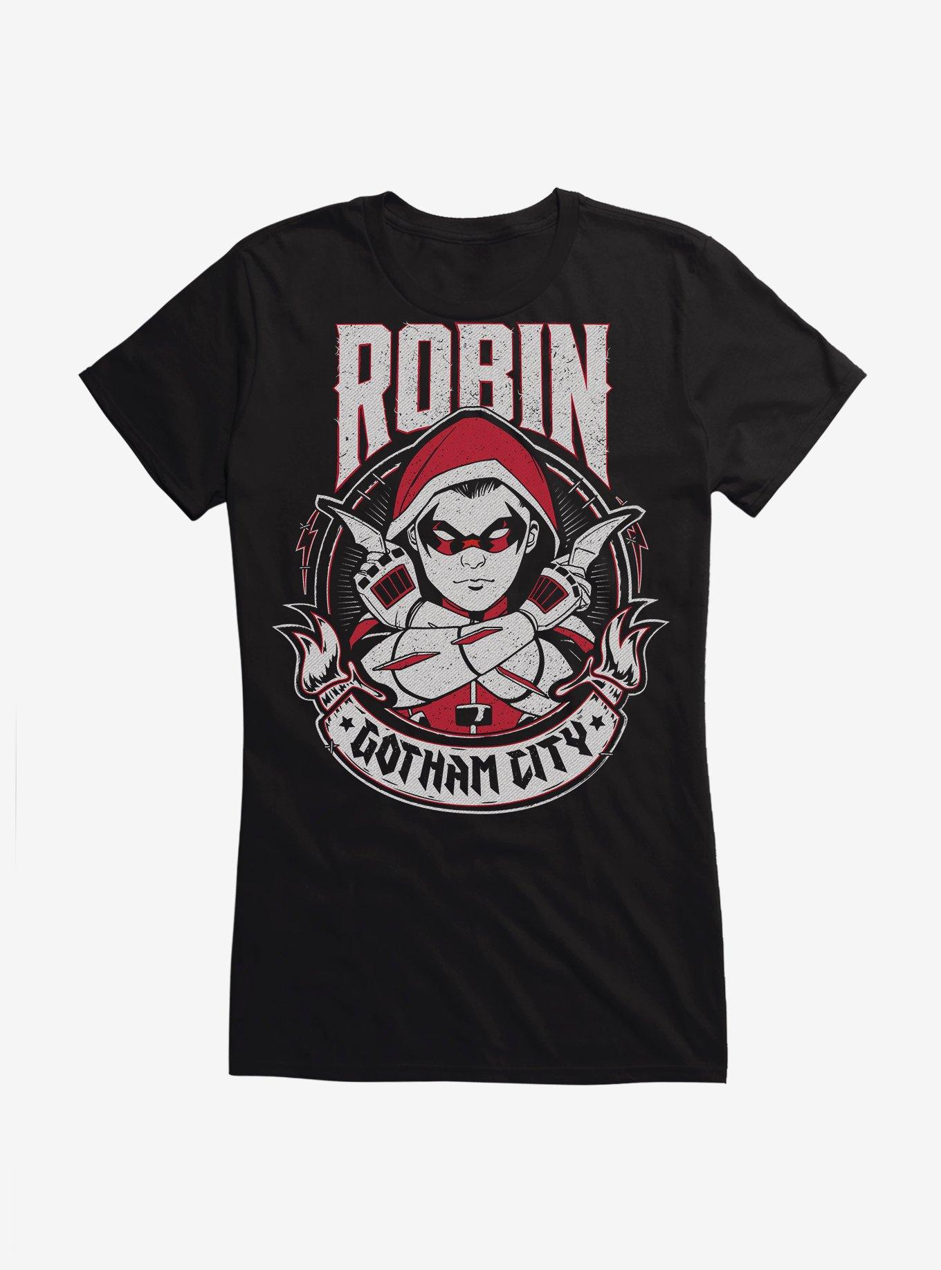 Batman Robin Damian Wayne Girls T-Shirt, BLACK, hi-res