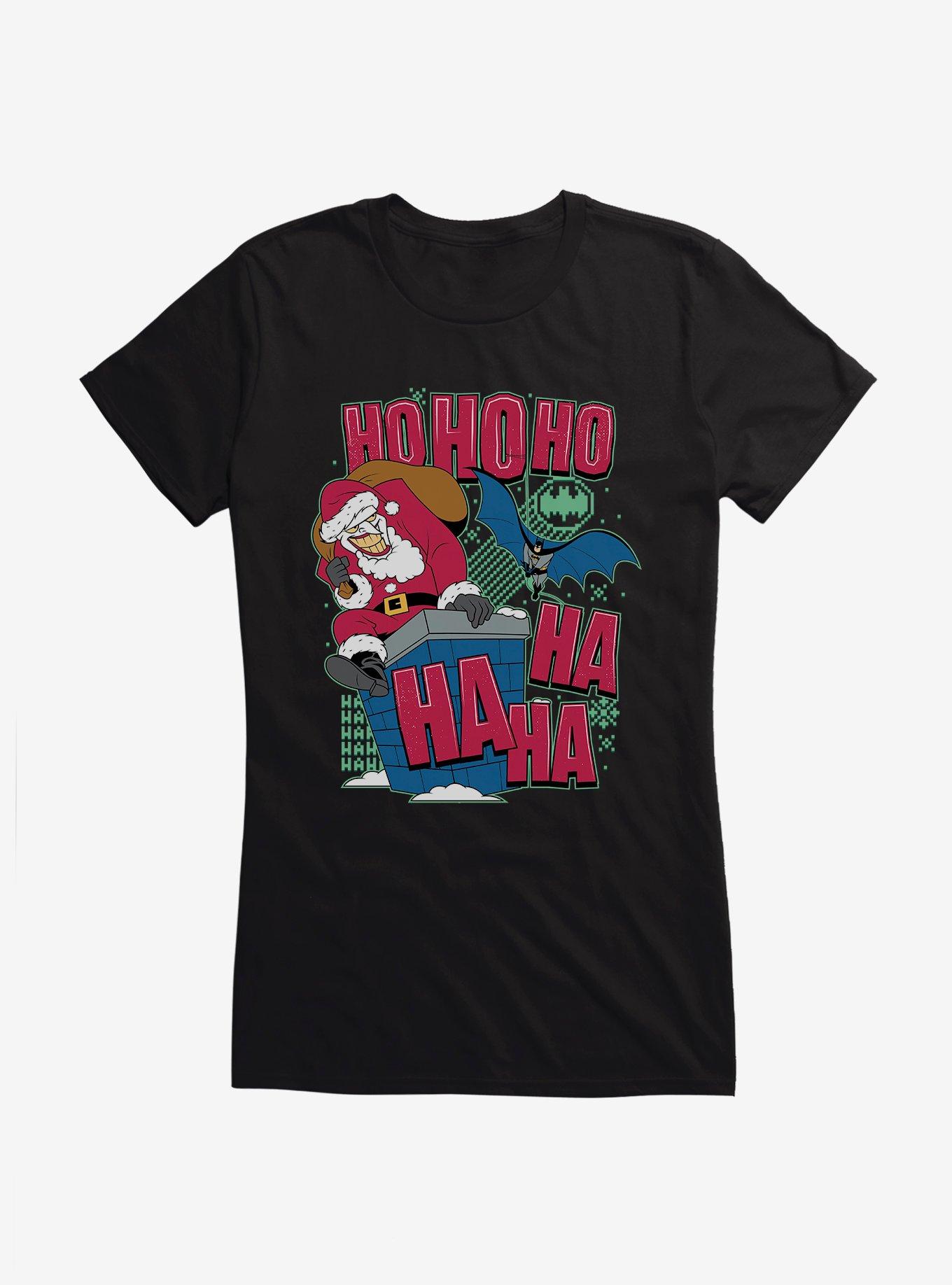Batman Santa Joker Girls T-Shirt, BLACK, hi-res